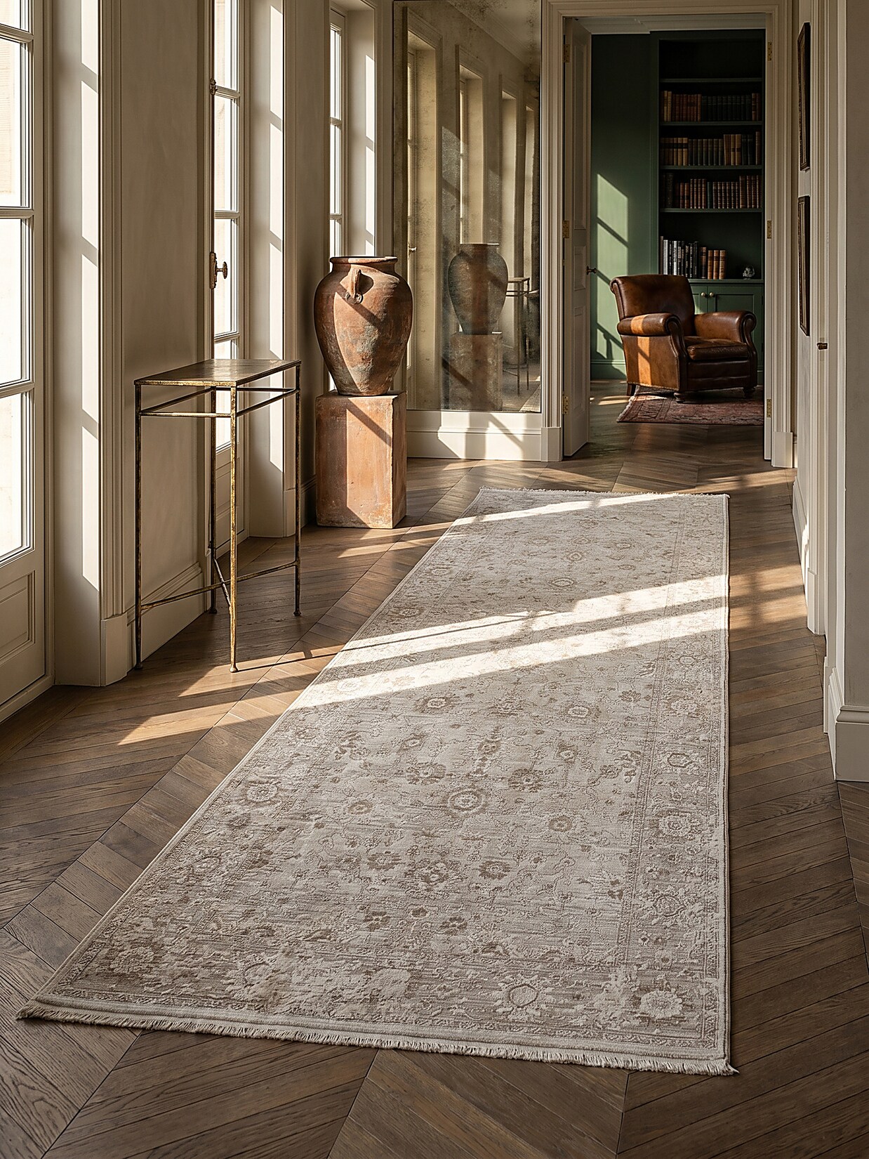 Läufer Kurzflor Beige 80x150 cm - SCRIVIA Kadima Design