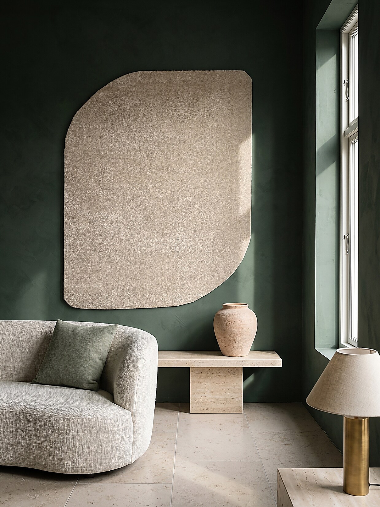 Teppich Hochflor Beige 120x160 cm - TIRSO Kadima Design