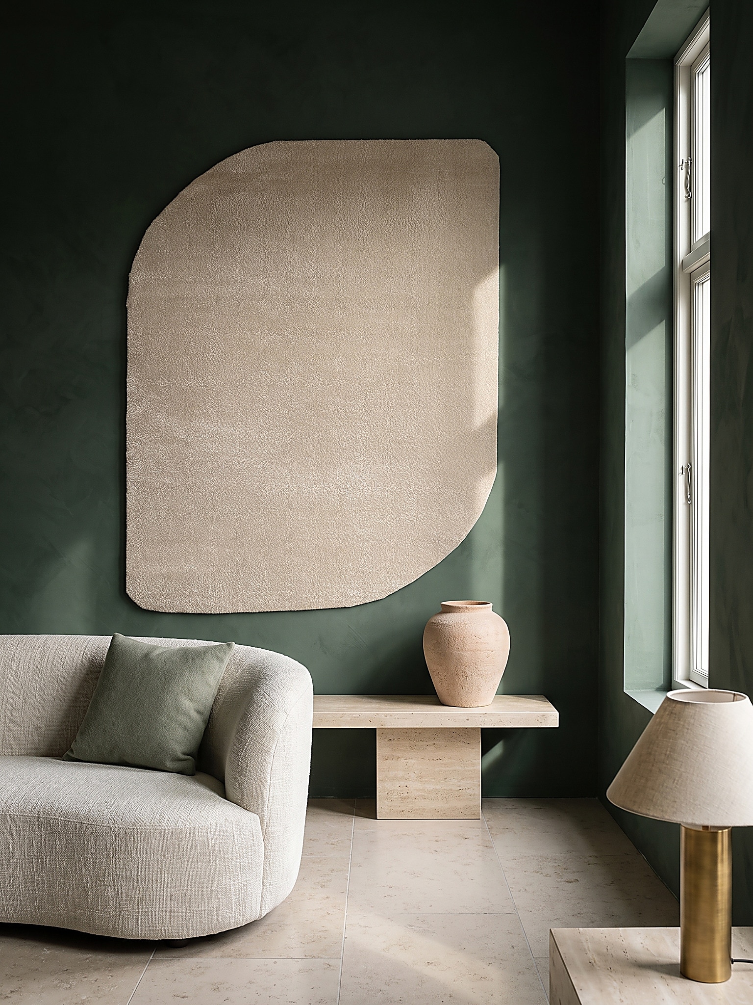 Teppich Hochflor Beige 160x220 cm - TIRSO | Kadima Design - Bild 1