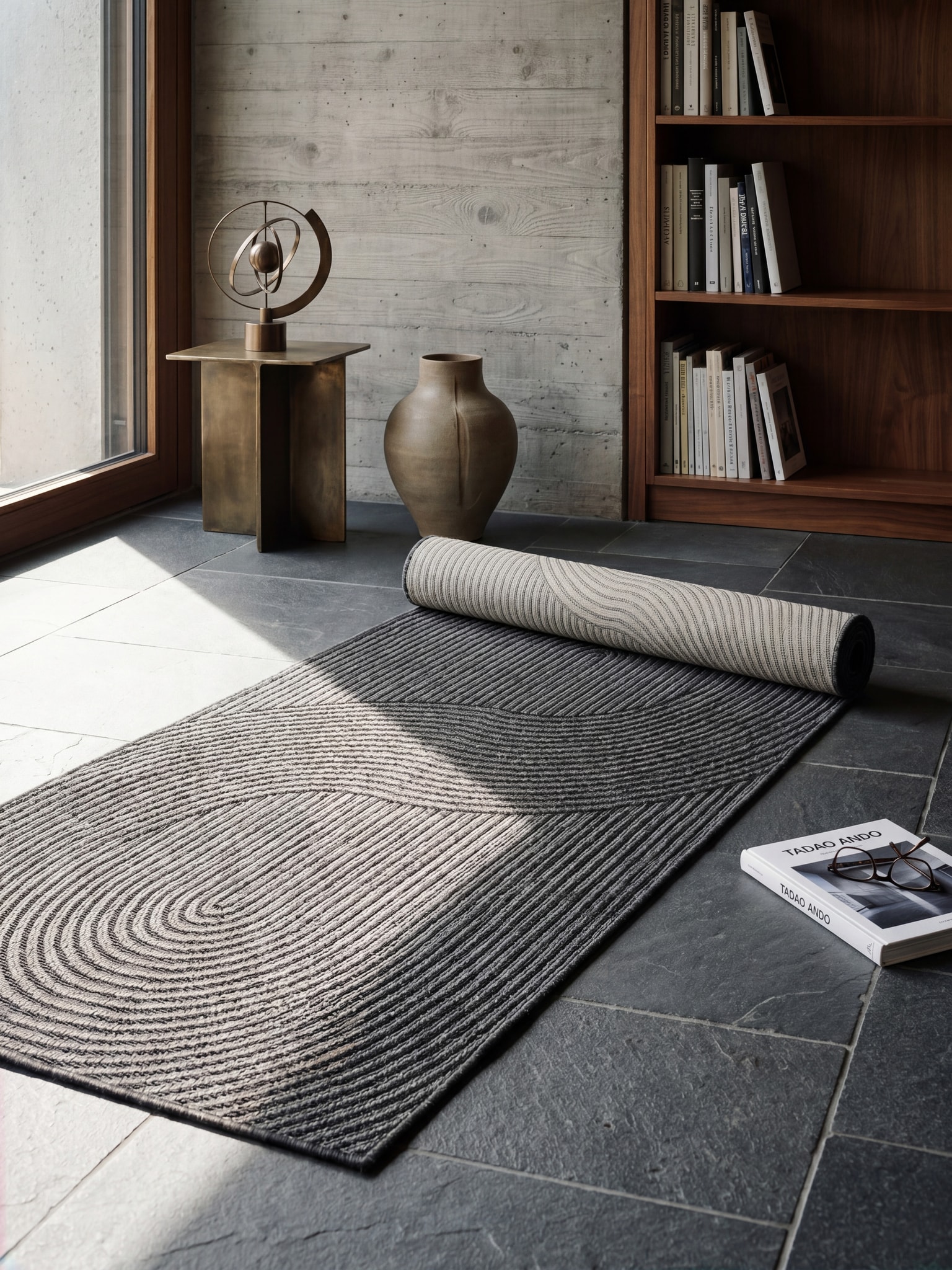 L&auml;ufer Flachgewebe Anthrazit 80x200 cm - BORNO | Kadima Design - Bild 1