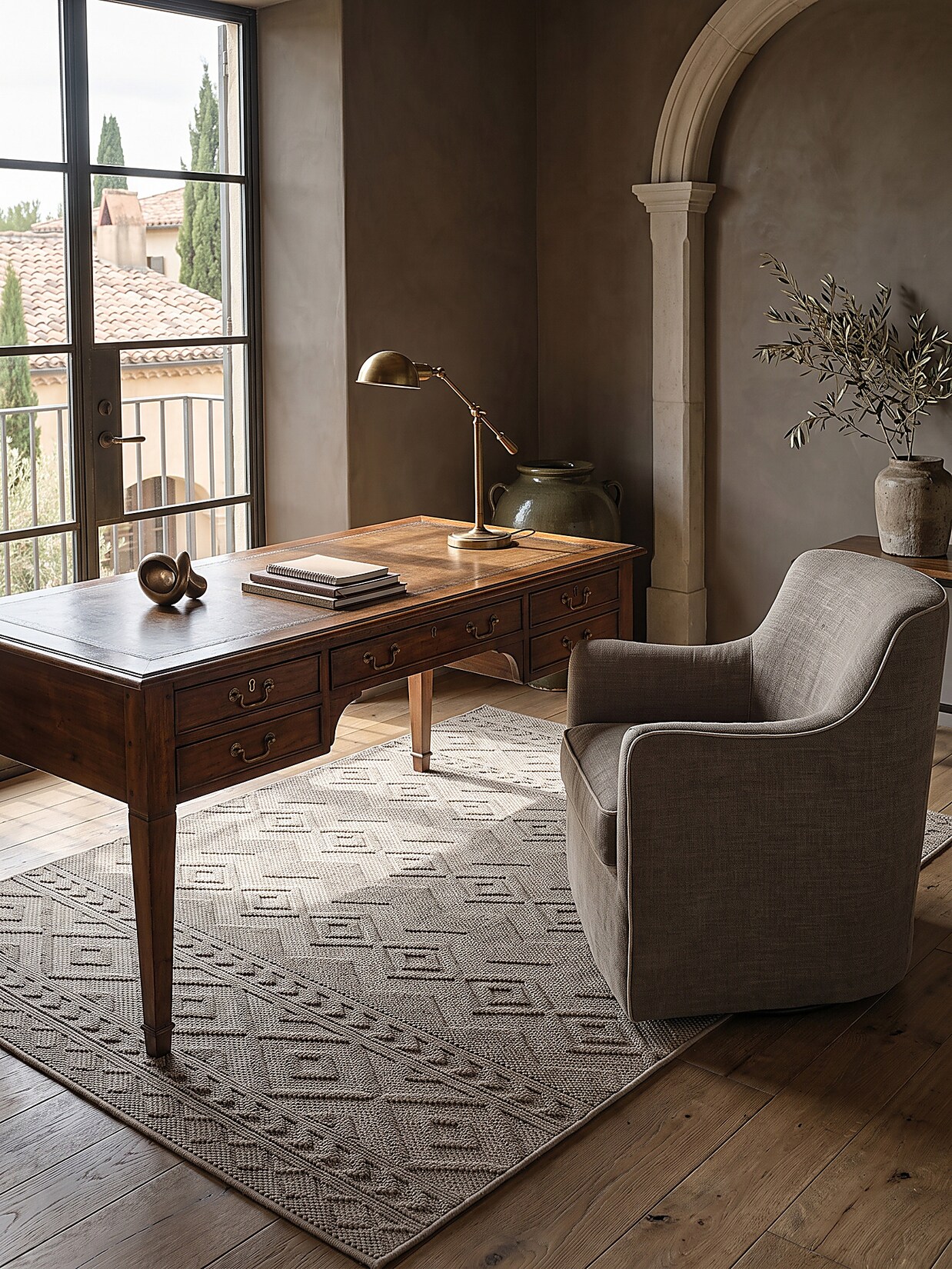 Teppich Kurzflor Beige 160x220 cm - STURA Kadima Design