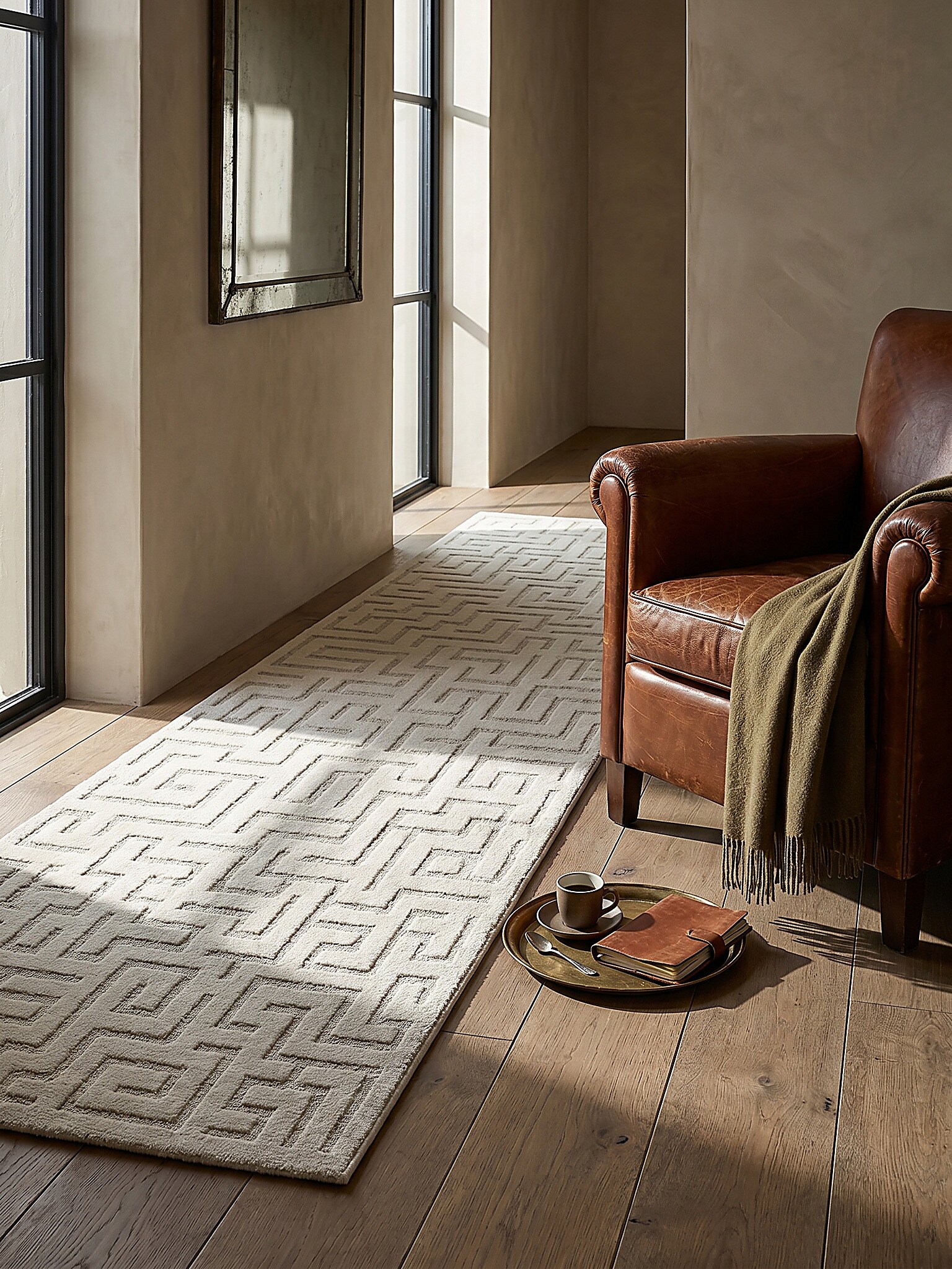 L&auml;ufer Kurzflor Creme 80x150 cm - MUOTA | Kadima Design - Bild 1