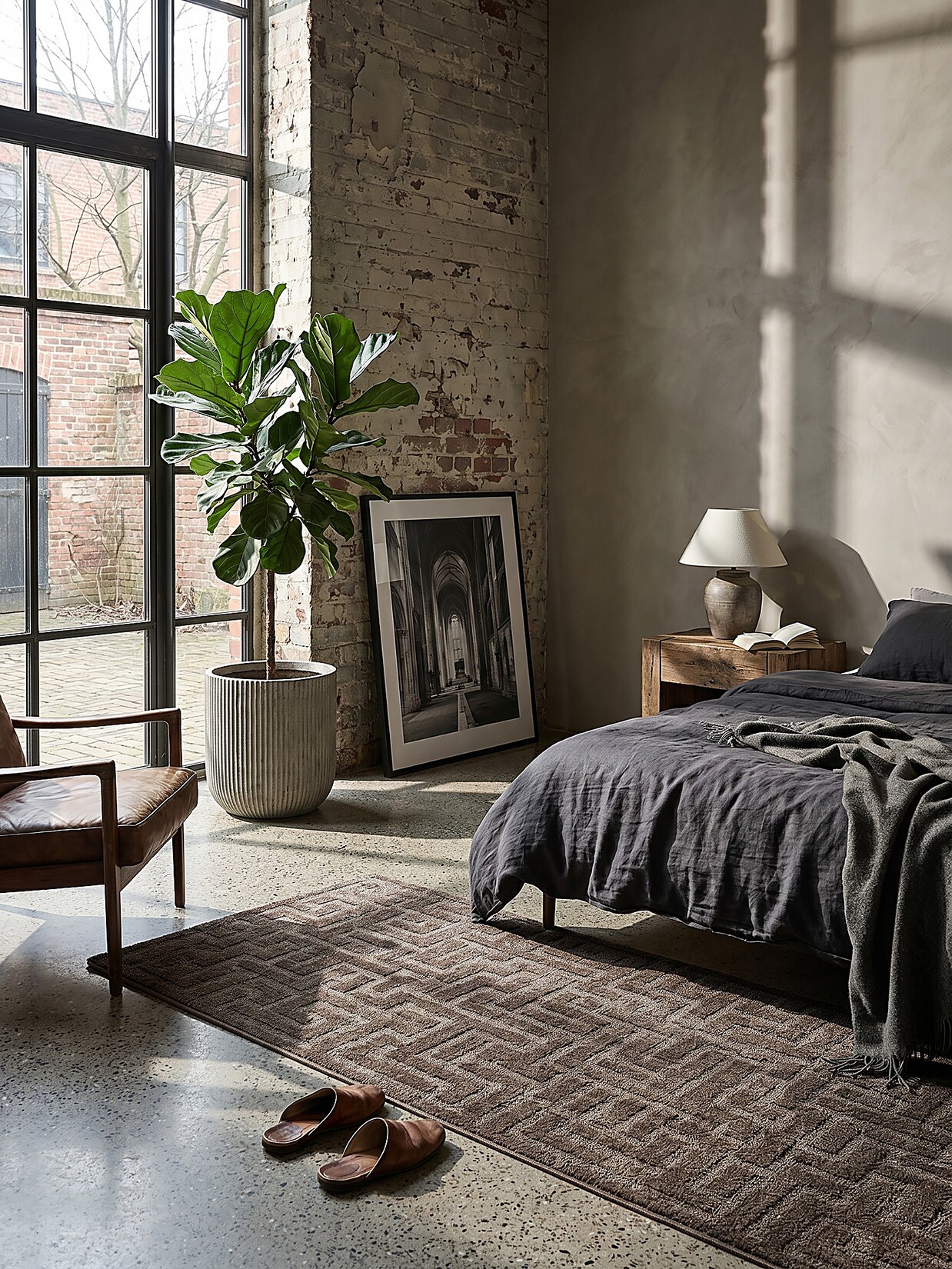 Läufer Kurzflor Braun 80x150 cm - MUOTA Kadima Design