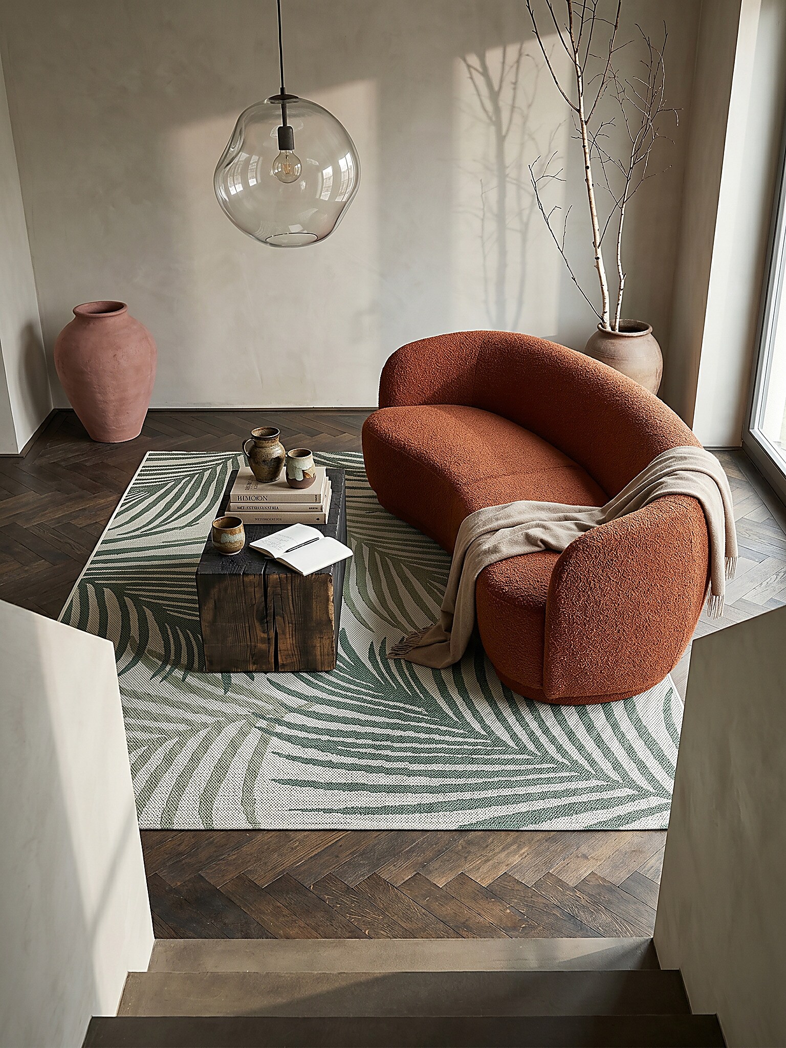 Flachgewebe-Teppich Polypropylen Gr&uuml;n 160x220 cm - BORNO | Kadima - Bild 1