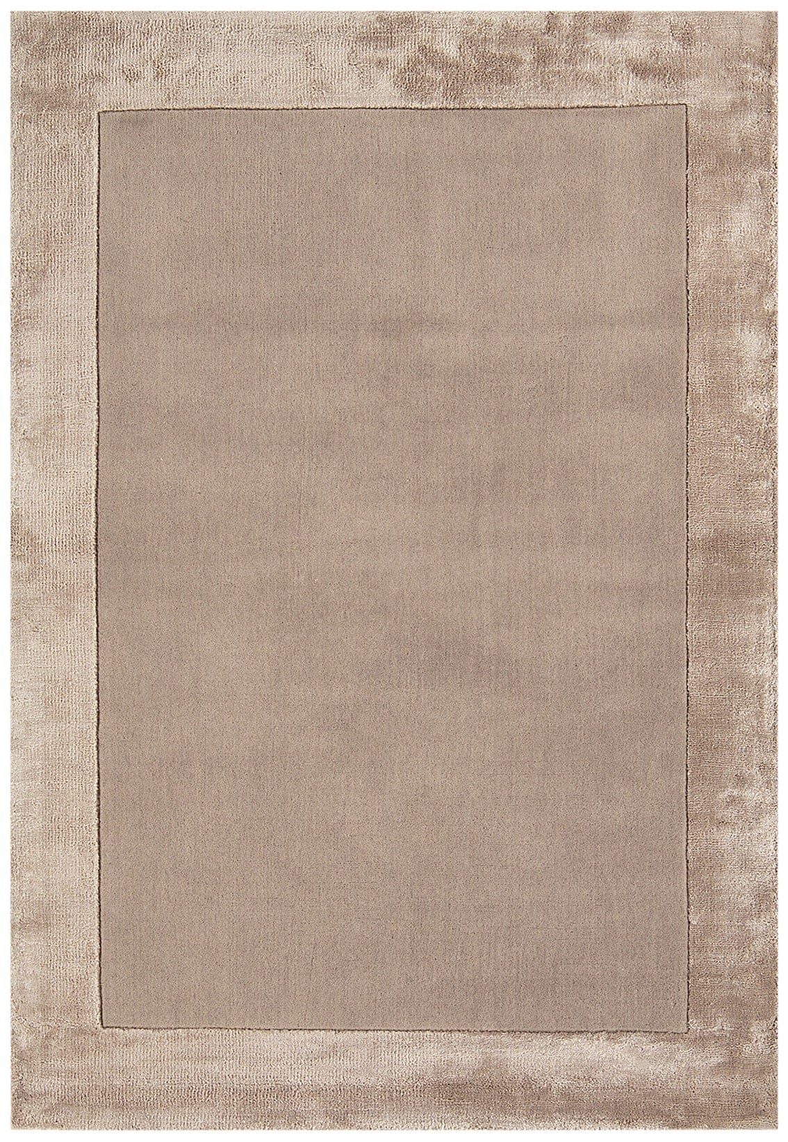 Teppich Wolle-Viskose handgewebt schlicht | 160x230 cm | Beige | Elegant | F&uuml;r moderne Einrichtung | KADIMA DESIGN - Bild 1