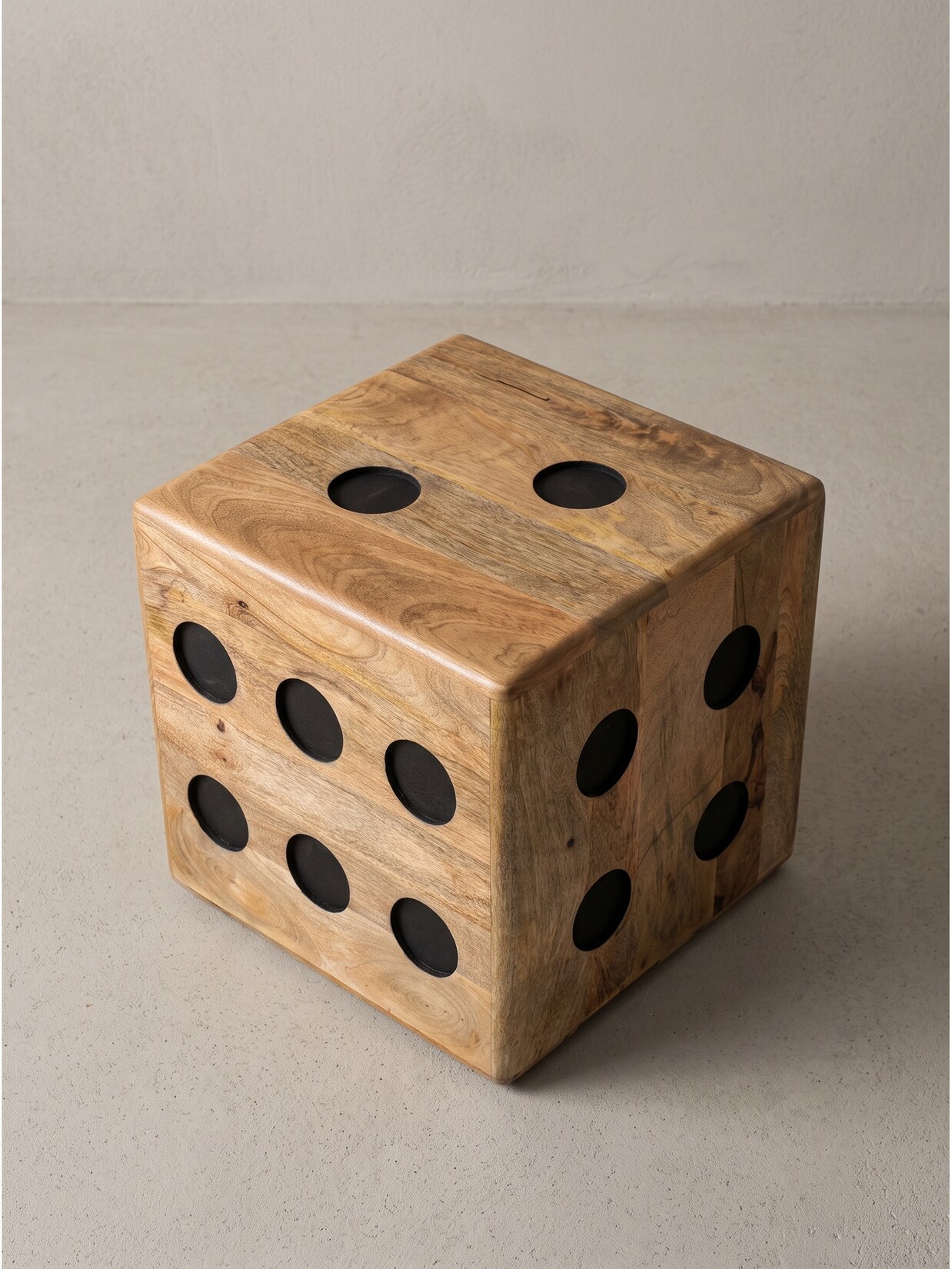 Sitzhocker Mango Massivholz 41x41x41 cm - SINTRA Kadima Design