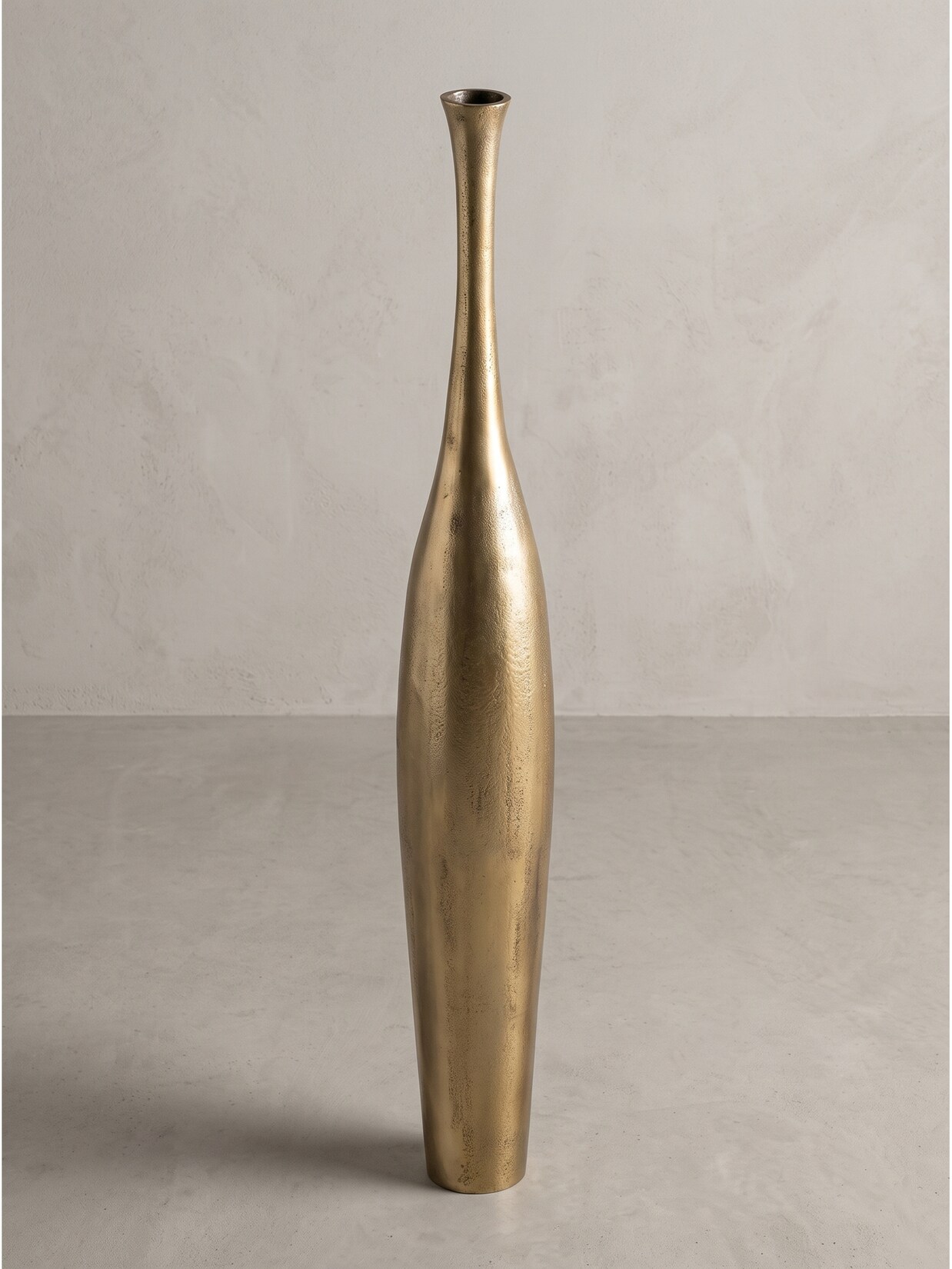 Bodenvase Aluminium Gold Ø 14x100 cm - EBRO Kadima Design