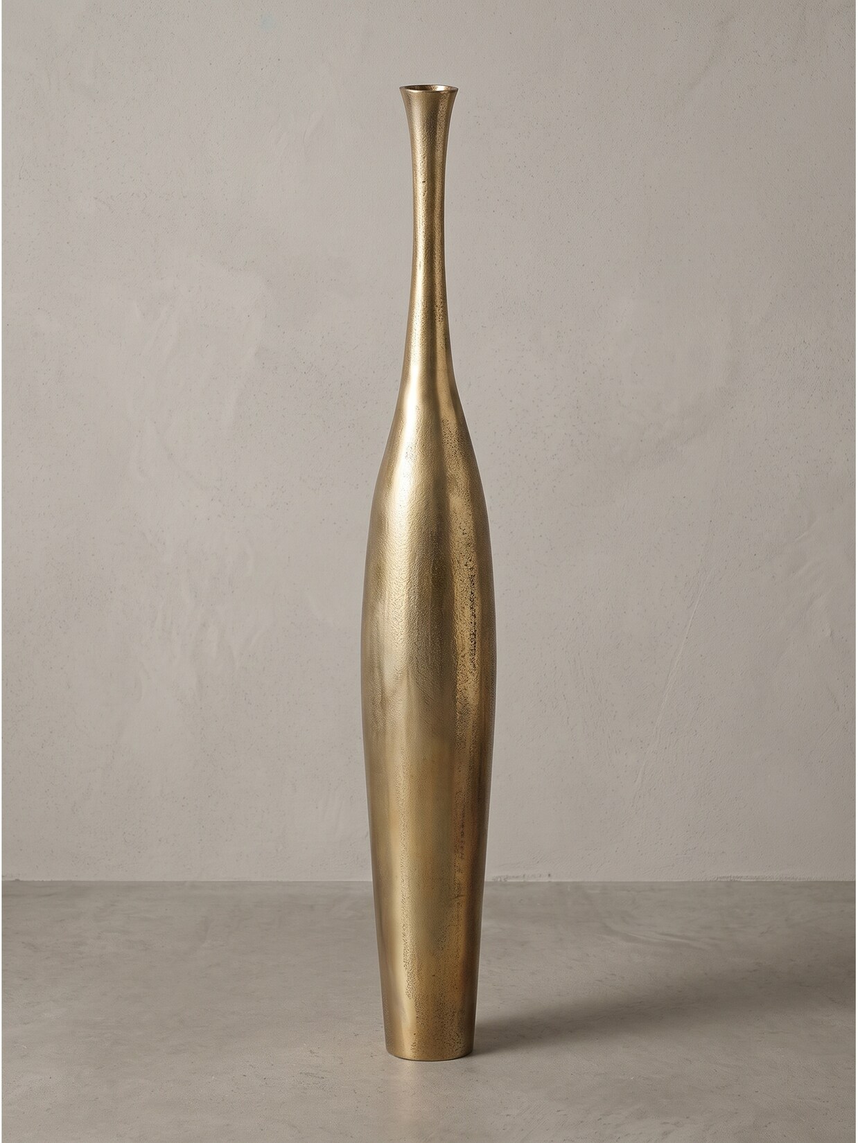Bodenvase Aluminium Gold Ø 13x75 cm - EBRO Kadima Design