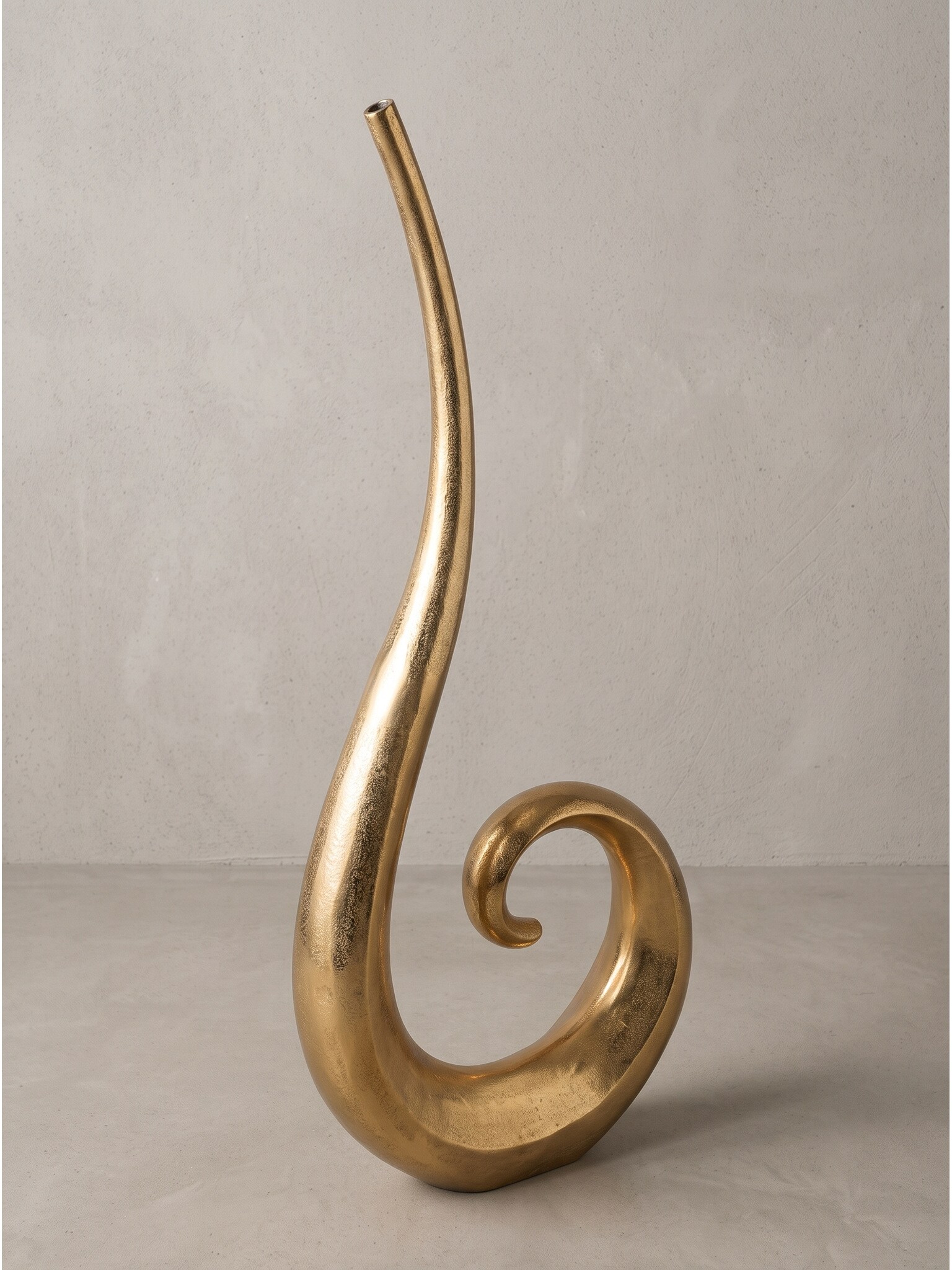 Bodenvase Aluminium Gold 48x10x100 cm - BAVENO | Kadima Design - Bild 1