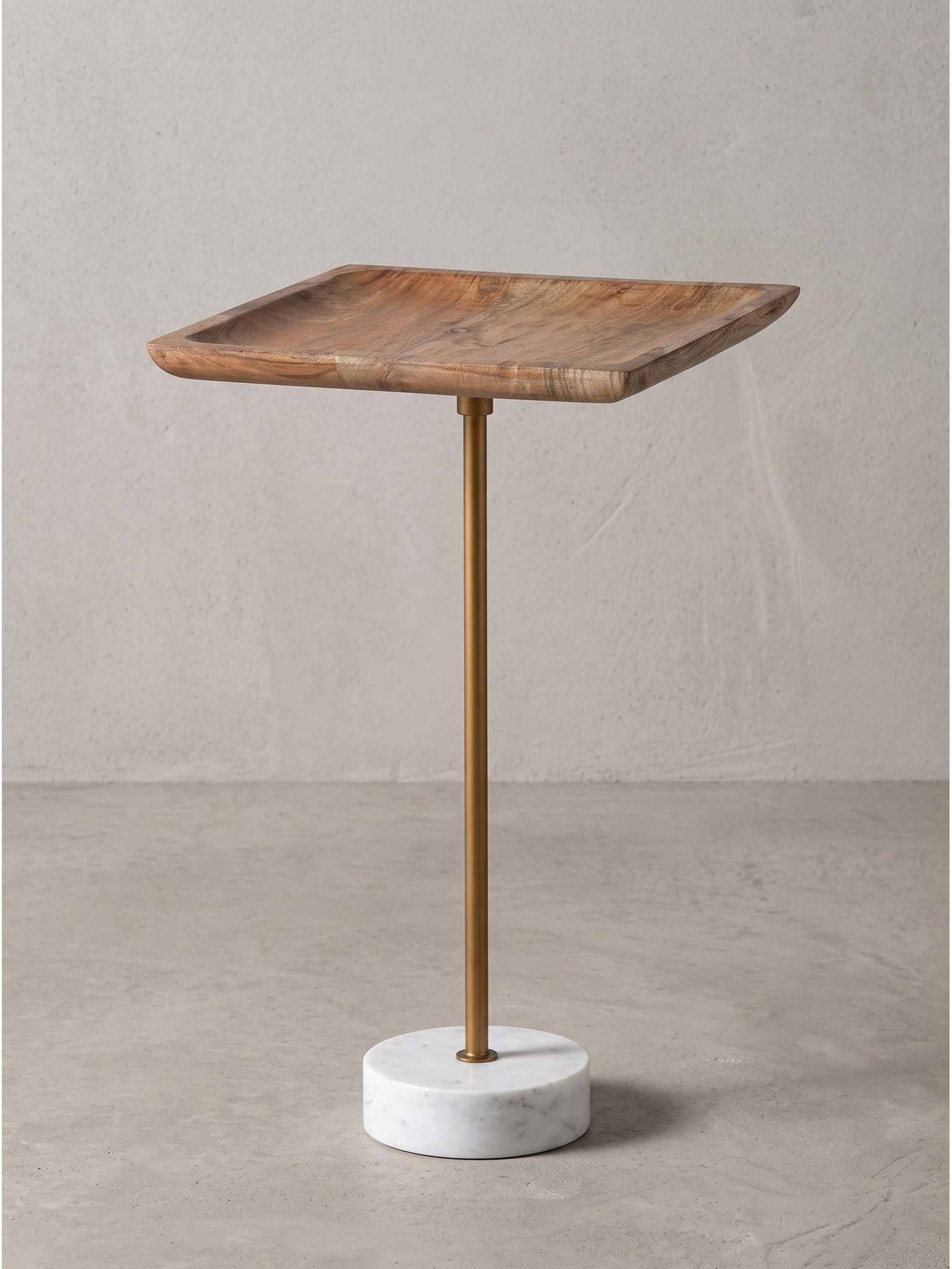 Beistelltisch Mango Massivholz Wei&szlig;-Mango 35x35x55 cm | Kadima - Bild 1