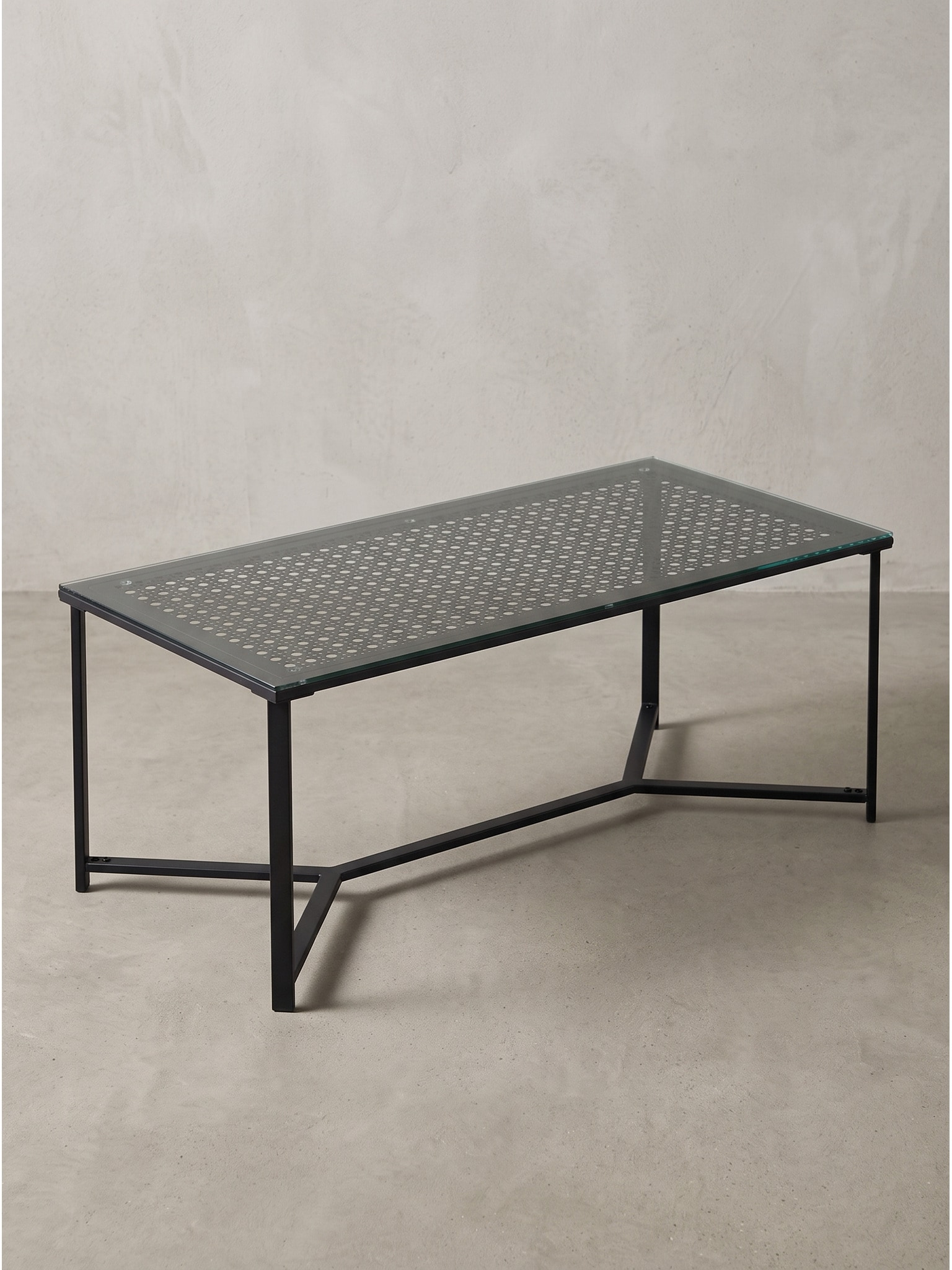 Couchtisch Sicherheitsglas Schwarz 100x50x42 cm - ALCUDIA | Kadima - Bild 1