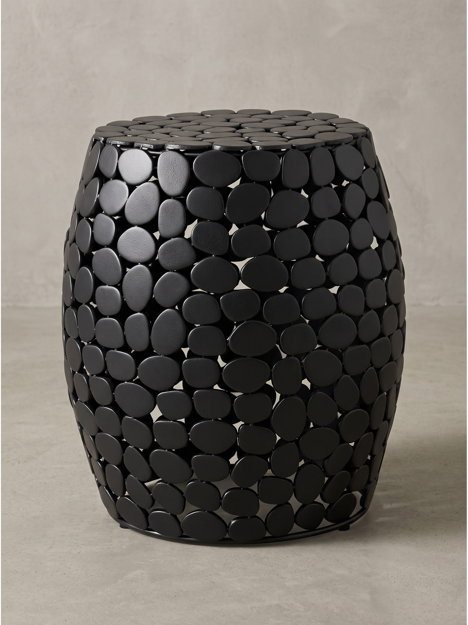Beistelltisch Aluminium Schwarz &Oslash; 40x46 cm - DIEMEL | Kadima Design - Bild 1