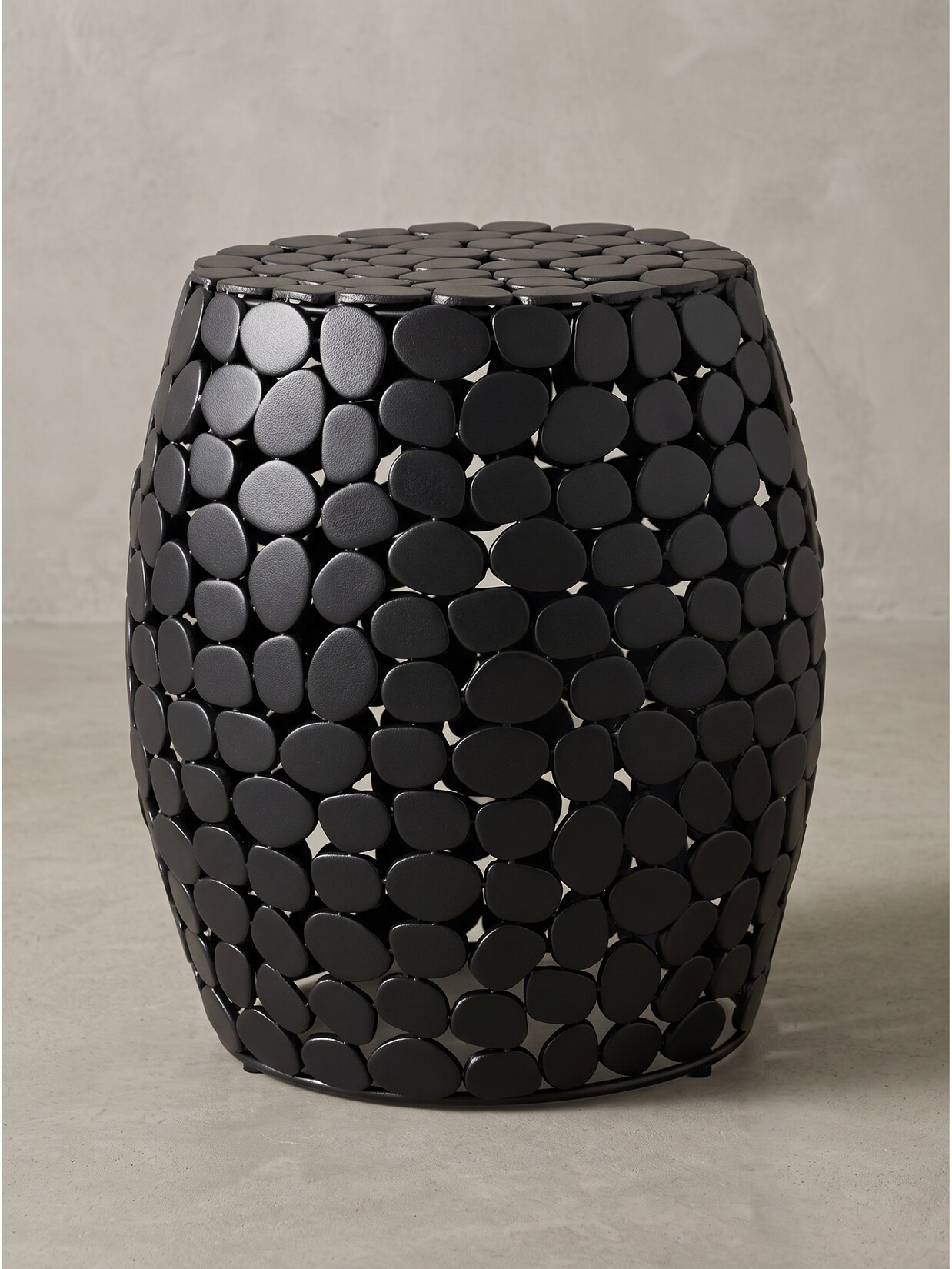 Beistelltisch Aluminium Schwarz Ø 40x46 cm - DIEMEL Kadima Design