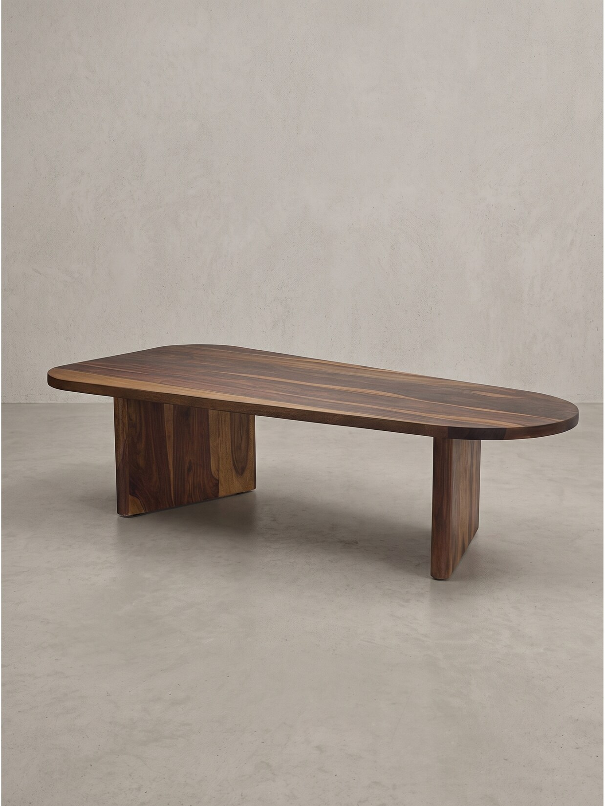 Couchtisch Dunkles Massivholz 120x60x32 cm - CAZORLA Kadima Design