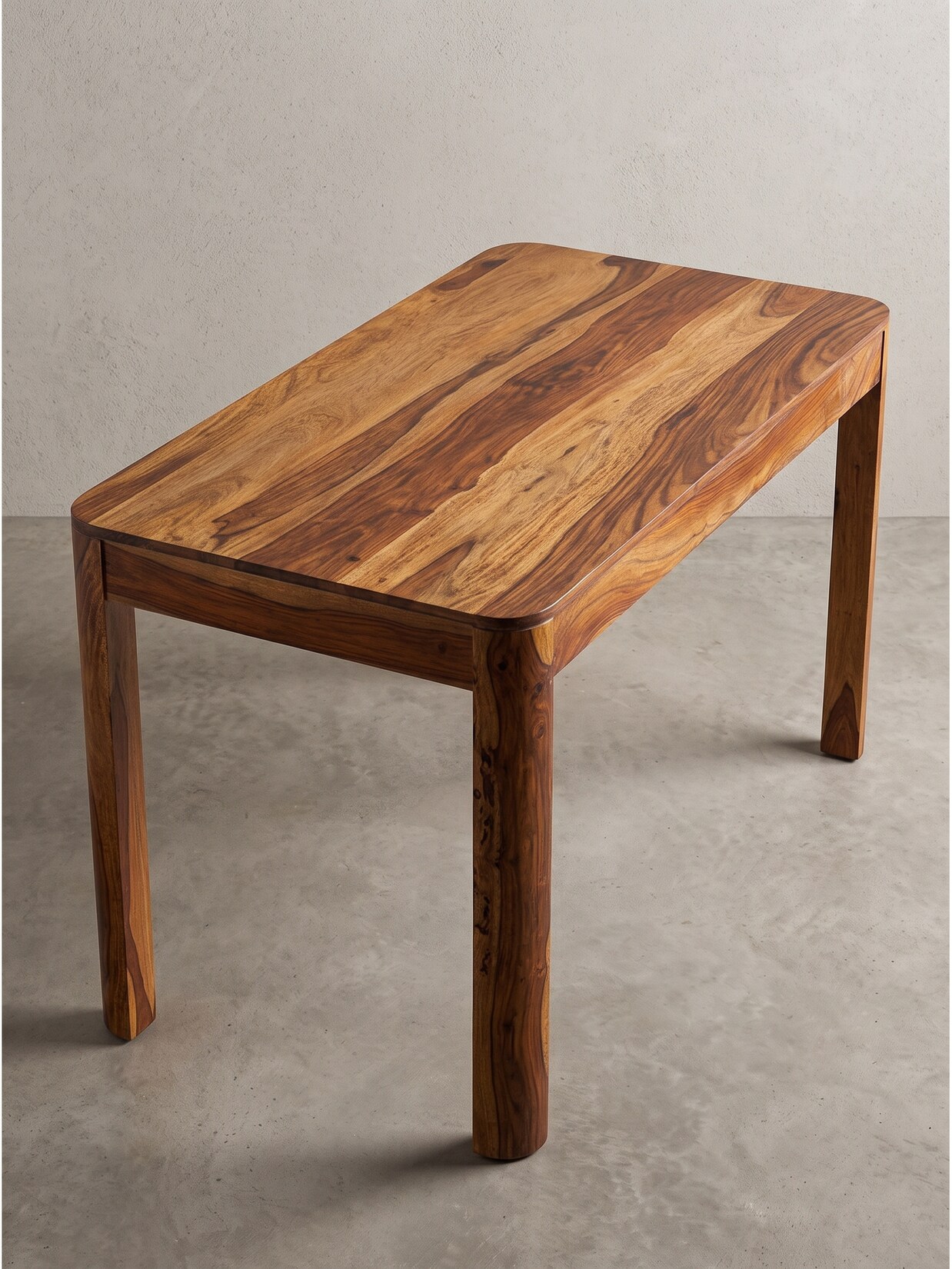 Esstisch Dunkles Massivholz 120x60x76 cm - CHARENTE Kadima