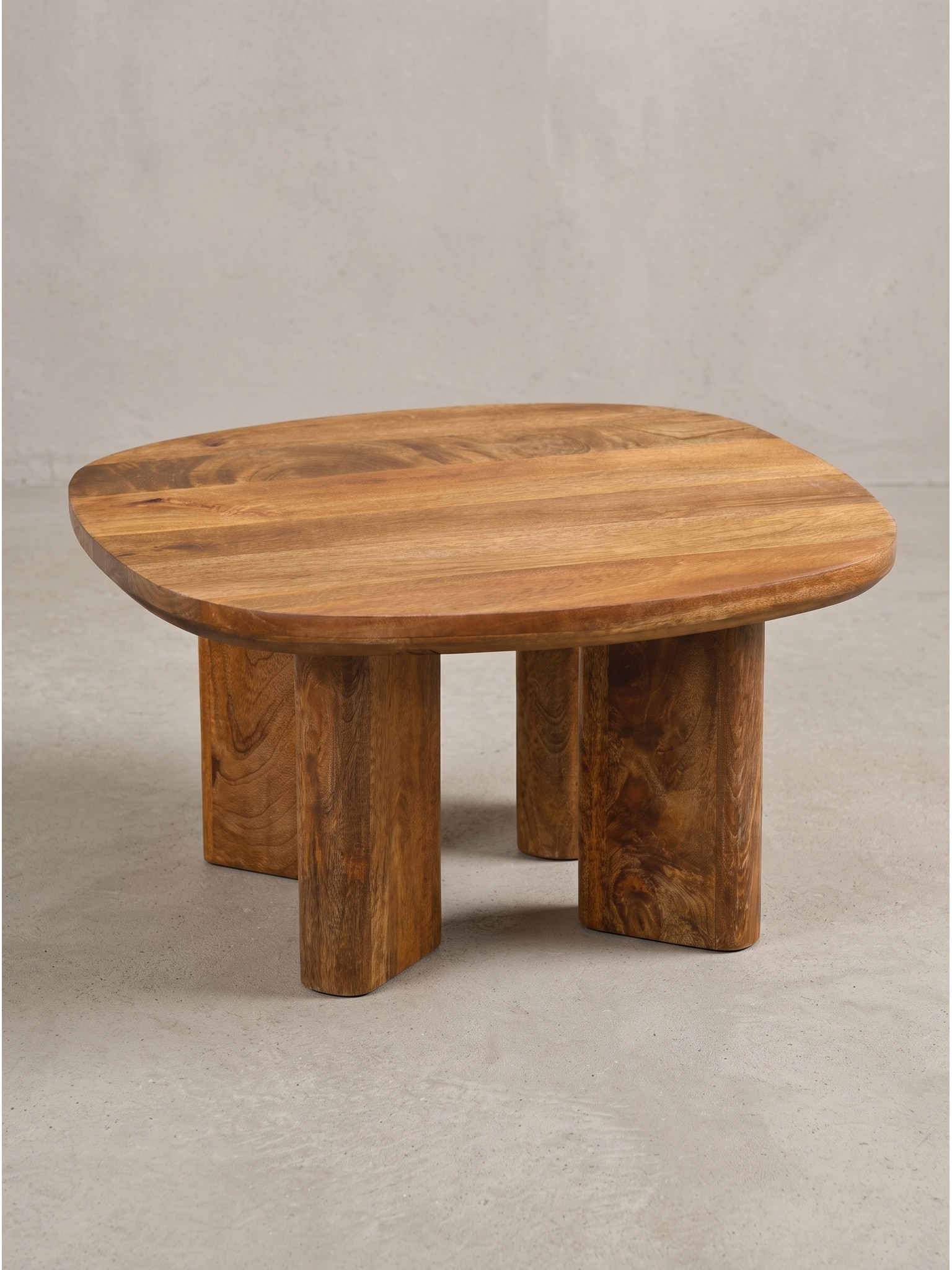 Couchtisch Mango Massivholz 60x60x32 cm - NOVELDA | Kadima Design - Bild 1