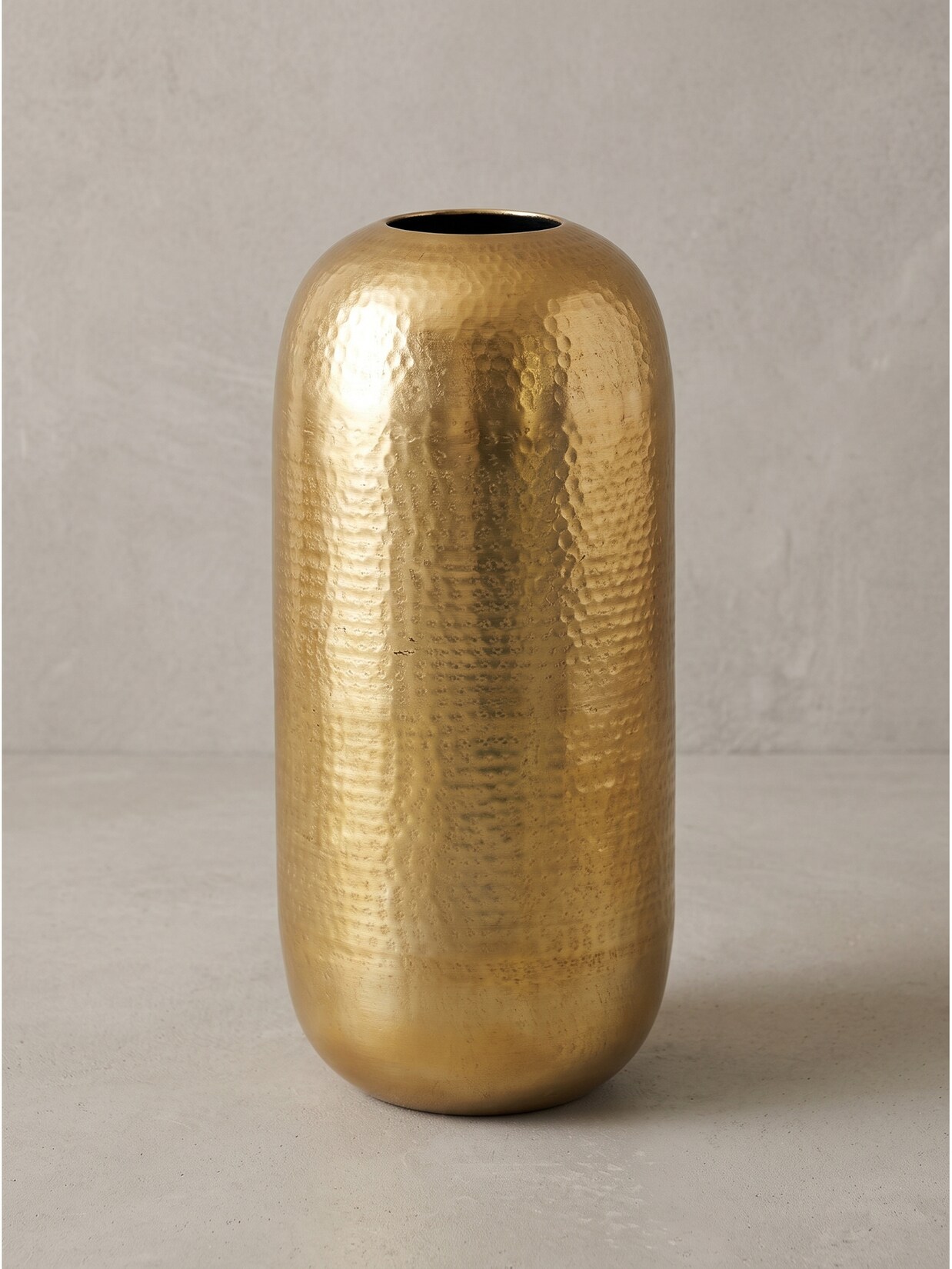 Bodenvase Aluminium Gold Ø 20x45 cm - AMALFI Kadima Design