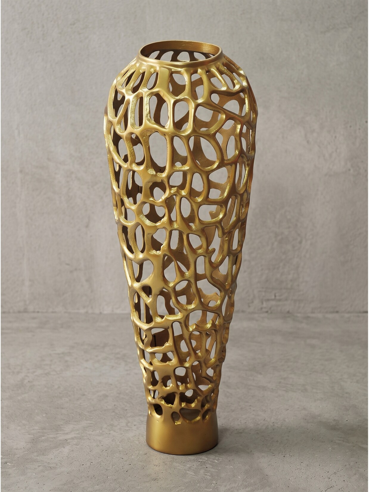Bodenvase Aluminium Gold Ø 31x85 cm - ASTLUX Kadima Design