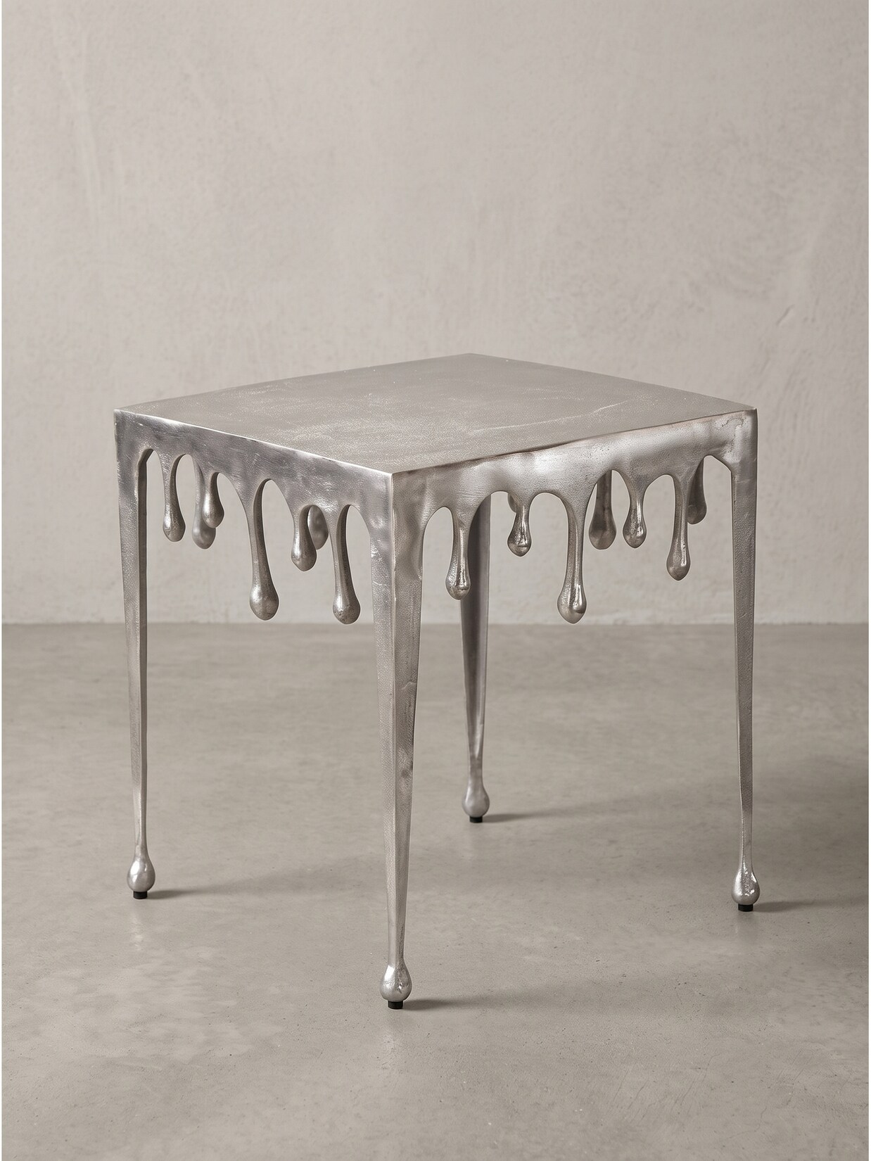 Beistelltisch Aluminium Silber 45,5x45,5x51 cm - GARD Kadima Design