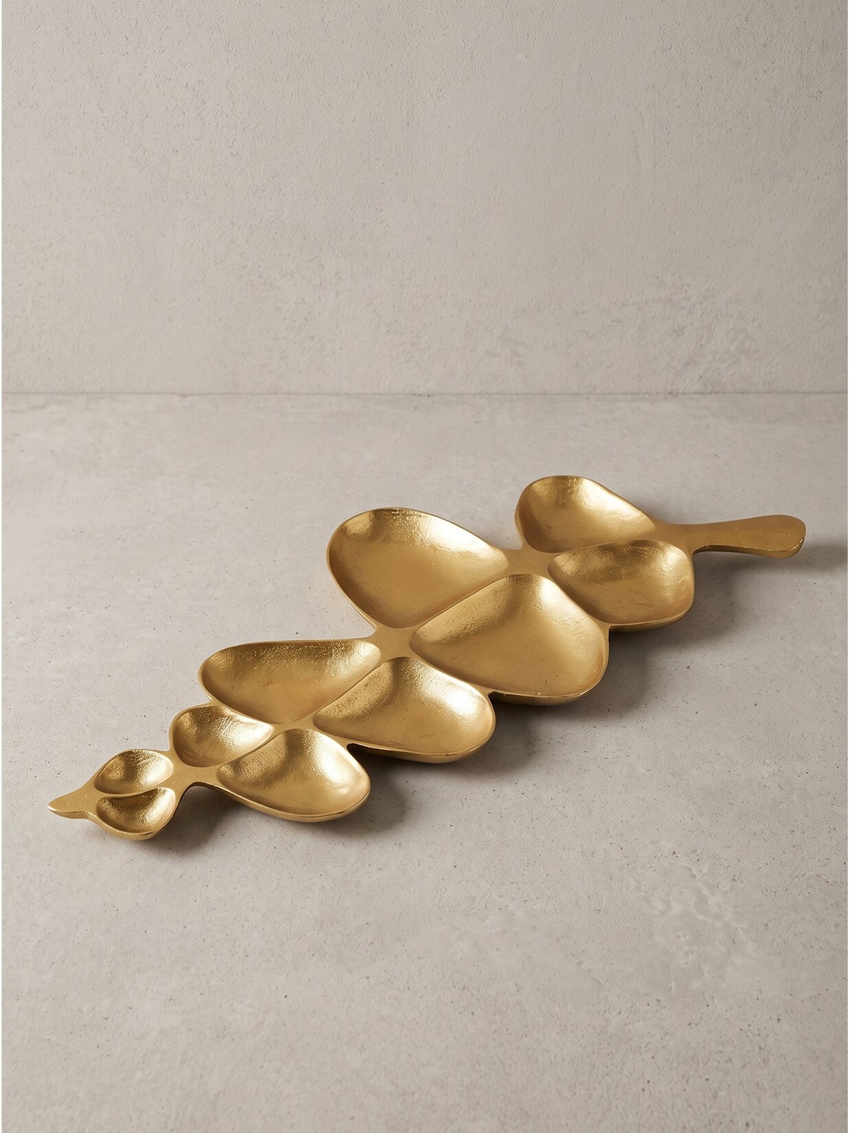 Dekoschale Aluminium Gold 60,5x17,5x3 cm - NUMANA Kadima Design
