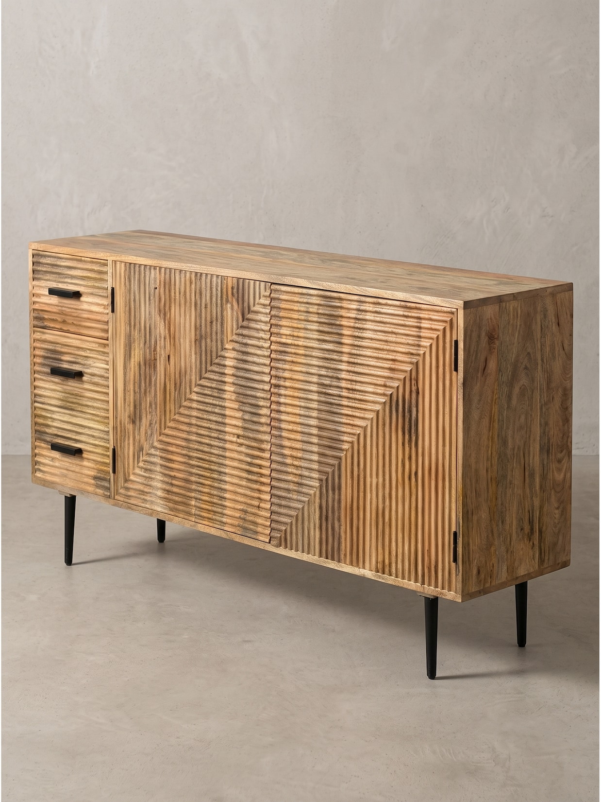 Sideboard Mango Massivholz 160x40x86 cm - BERKEL Kadima Design