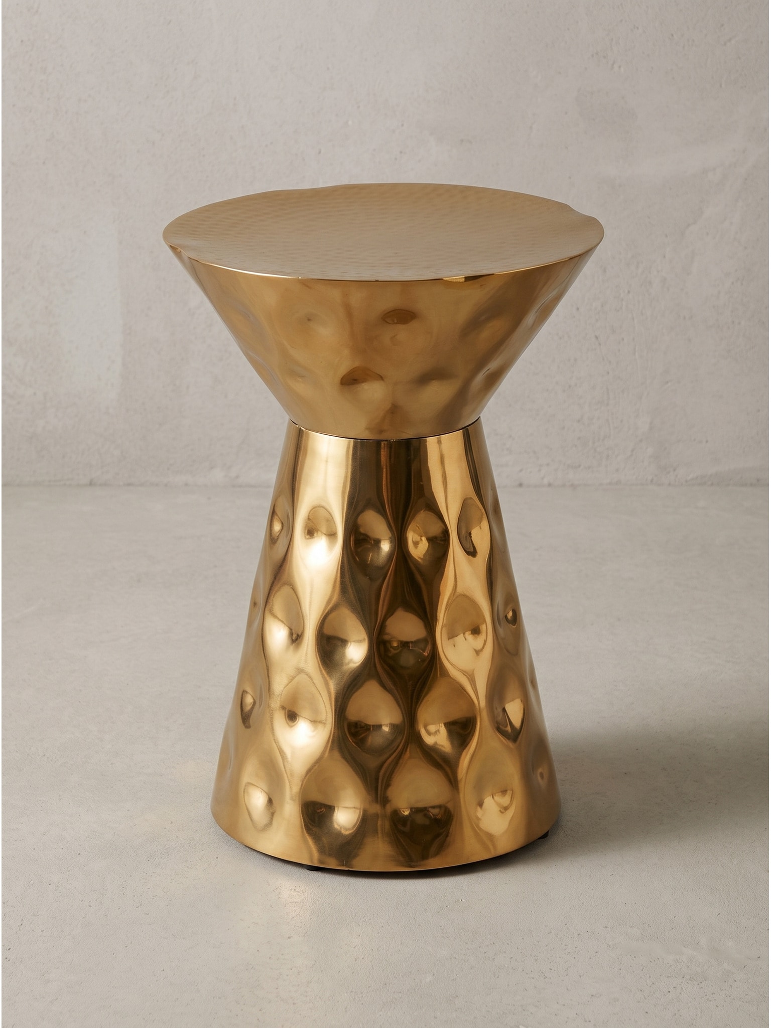 Beistelltisch Aluminium Gold &Oslash; 36x51 cm - MAYENNE | Kadima Design - Bild 1