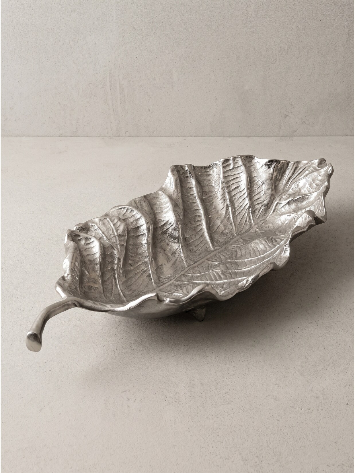 Dekoschale Aluminium Silber 67x27x11 cm - SUBIACO Kadima Design