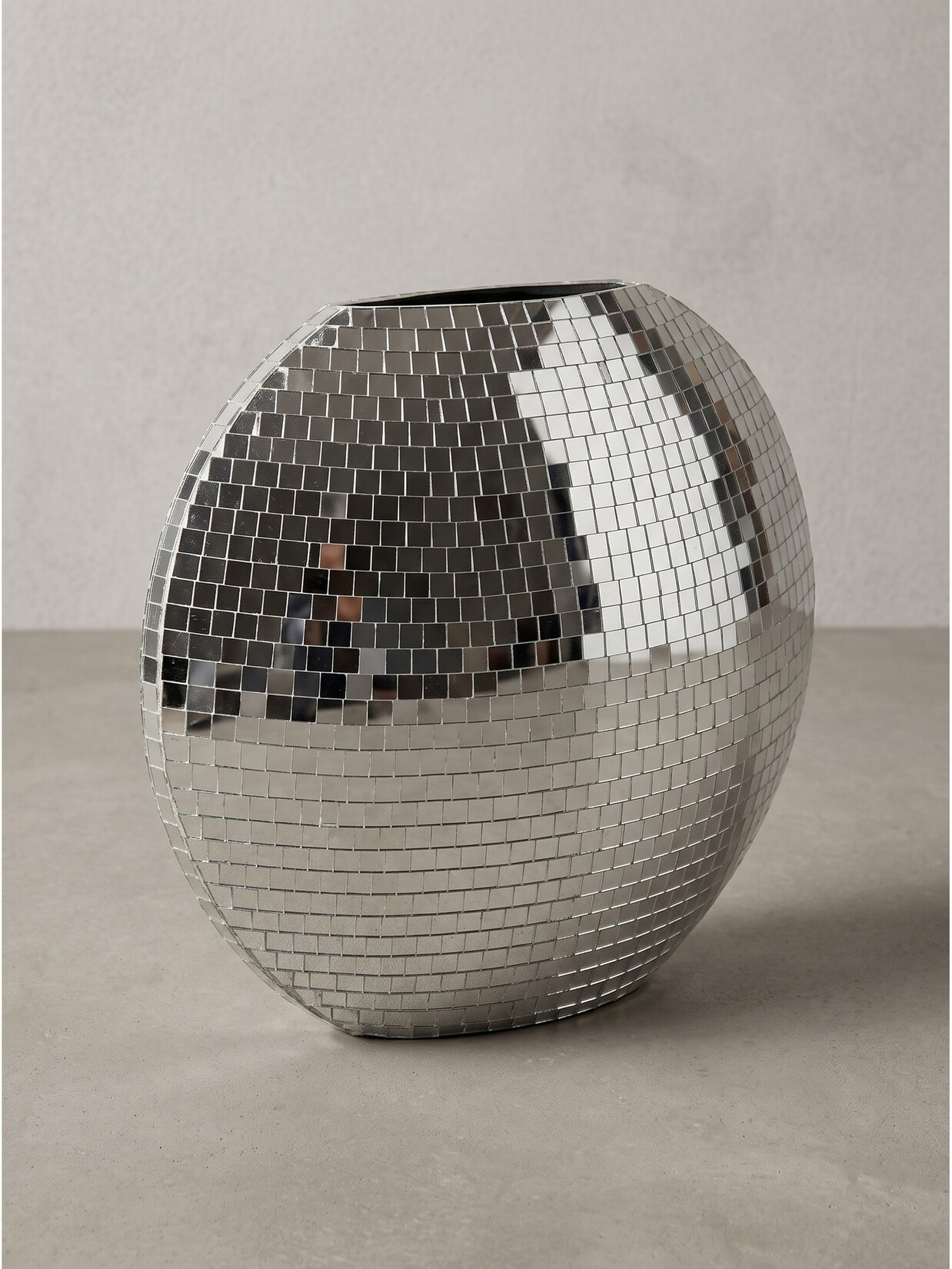 Tischvase Eisen Silber 40x10x35 cm - BERLENGA Kadima Design