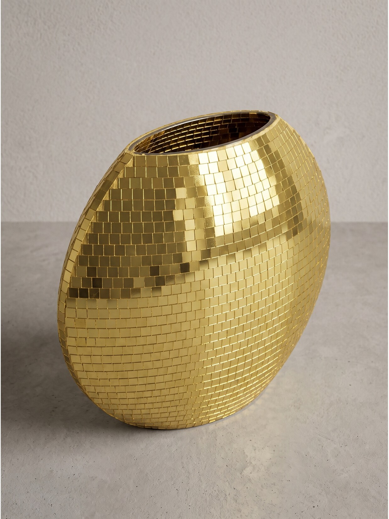 Tischvase Eisen Gold 40x10x35 cm - BERLENGA Kadima Design