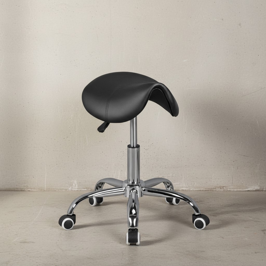 KADIMA DESIGN Sattelhocker BEVANO, höhenverstellbar, 100 kg Belastbarkeit, in Schwarz oder Weiß