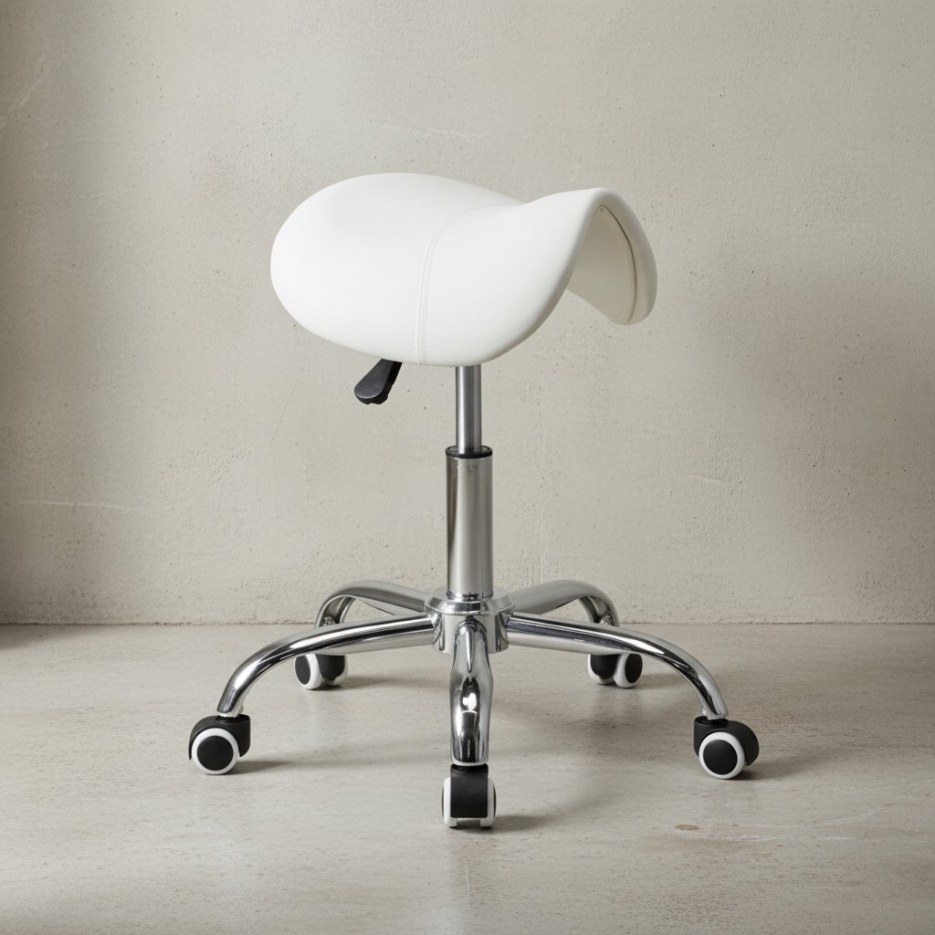 KADIMA DESIGN Sattelhocker BEVANO, höhenverstellbar, 100 kg Belastbarkeit, in Schwarz oder Weiß