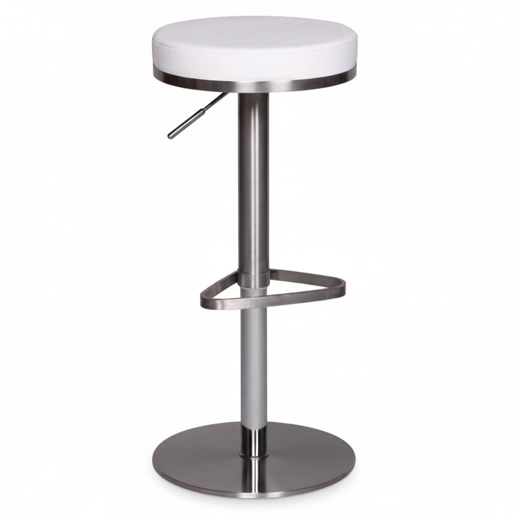 KADIMA DESIGN Barhocker ELBE, h&ouml;henverstellbar, gepolsterte Sitzfl&auml;che, Triangel Fu&szlig;ablage, max. 110 kg Belastung - Bild 1