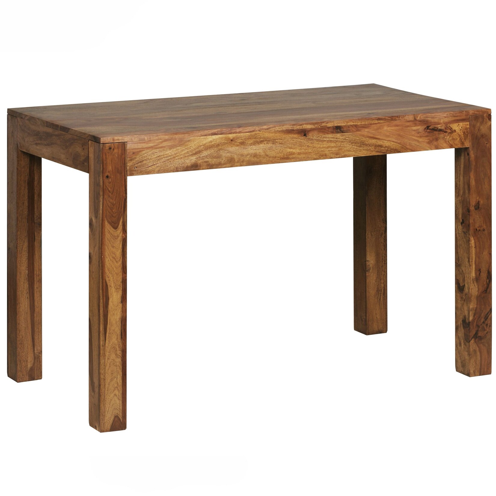 KADIMA DESIGN Esstisch NAKO Massiv: 120x60 cm, Sheeshamholz, einfach zu pflegen, stabil.