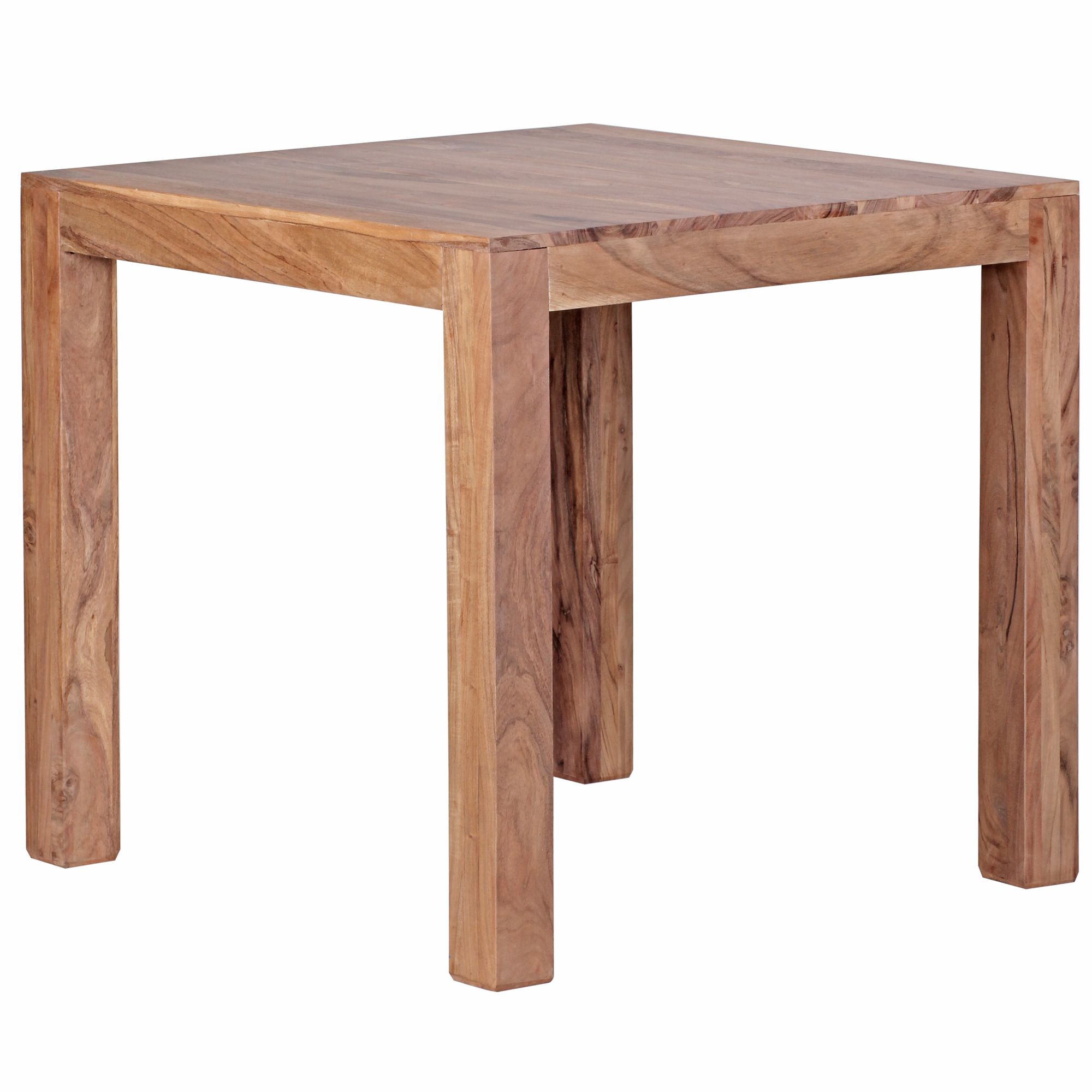 KADIMA DESIGN Esstisch NAKO Massiv: Quadratisch, 80x80 cm, Akazienholz, einfach zu pflegen, stabil. - Bild 1