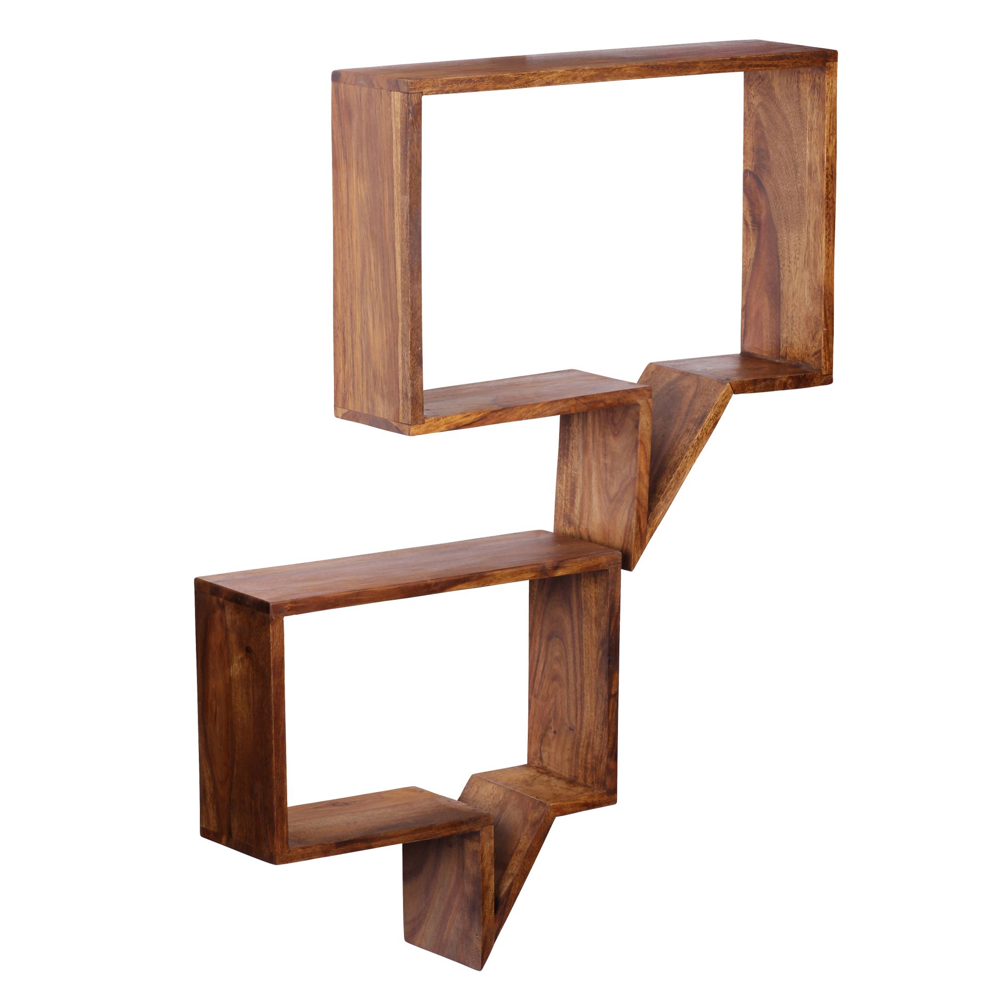 KADIMA DESIGN Wandregal Set NAKO Massivholz: Zeitungsablage, Sprechblasen Design, inkl. Montagematerial - Bild 1