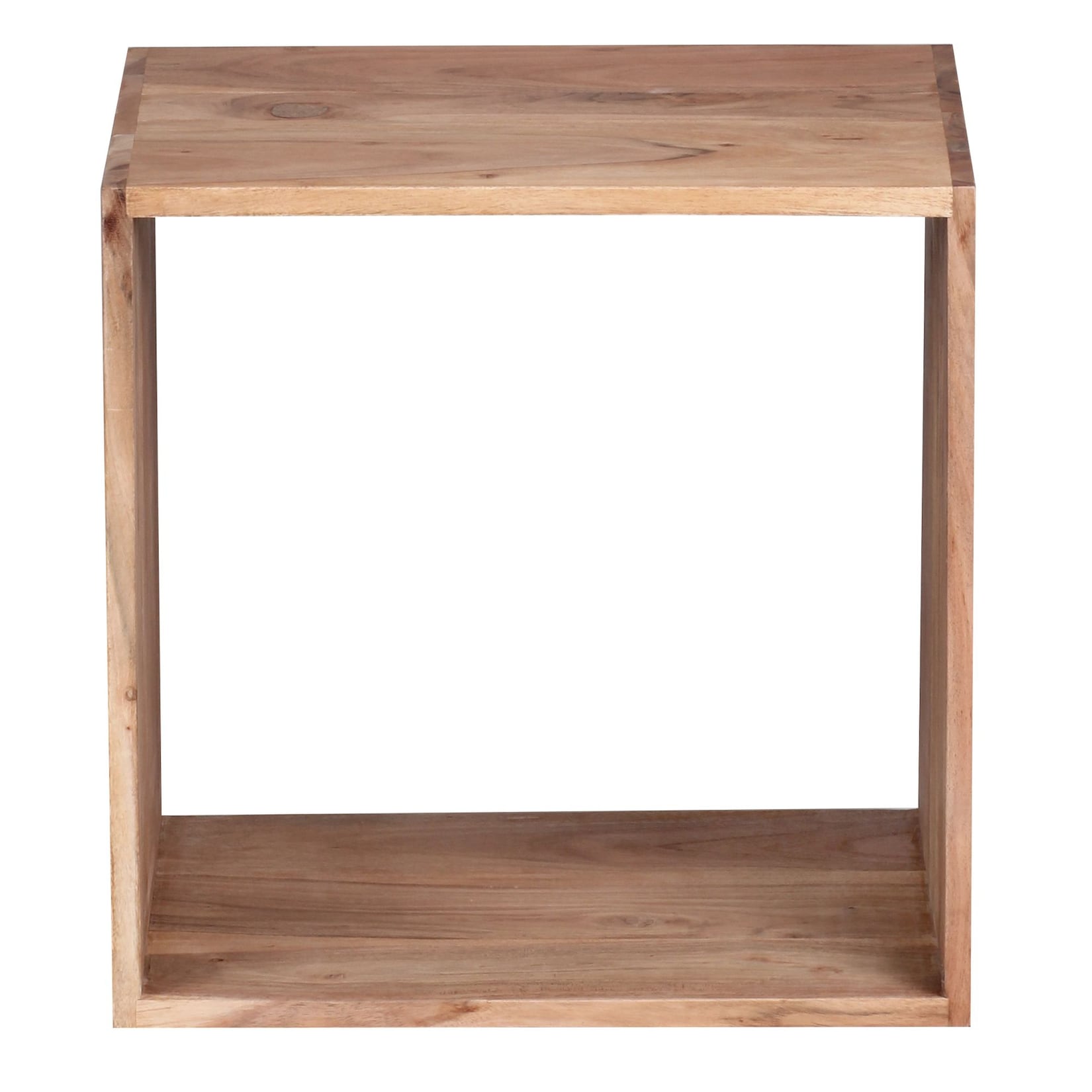 KADIMA DESIGN Cube Regal NAKO: Massivholz, Beistelltisch/Bücherregal, vielseitig, pflegeleicht