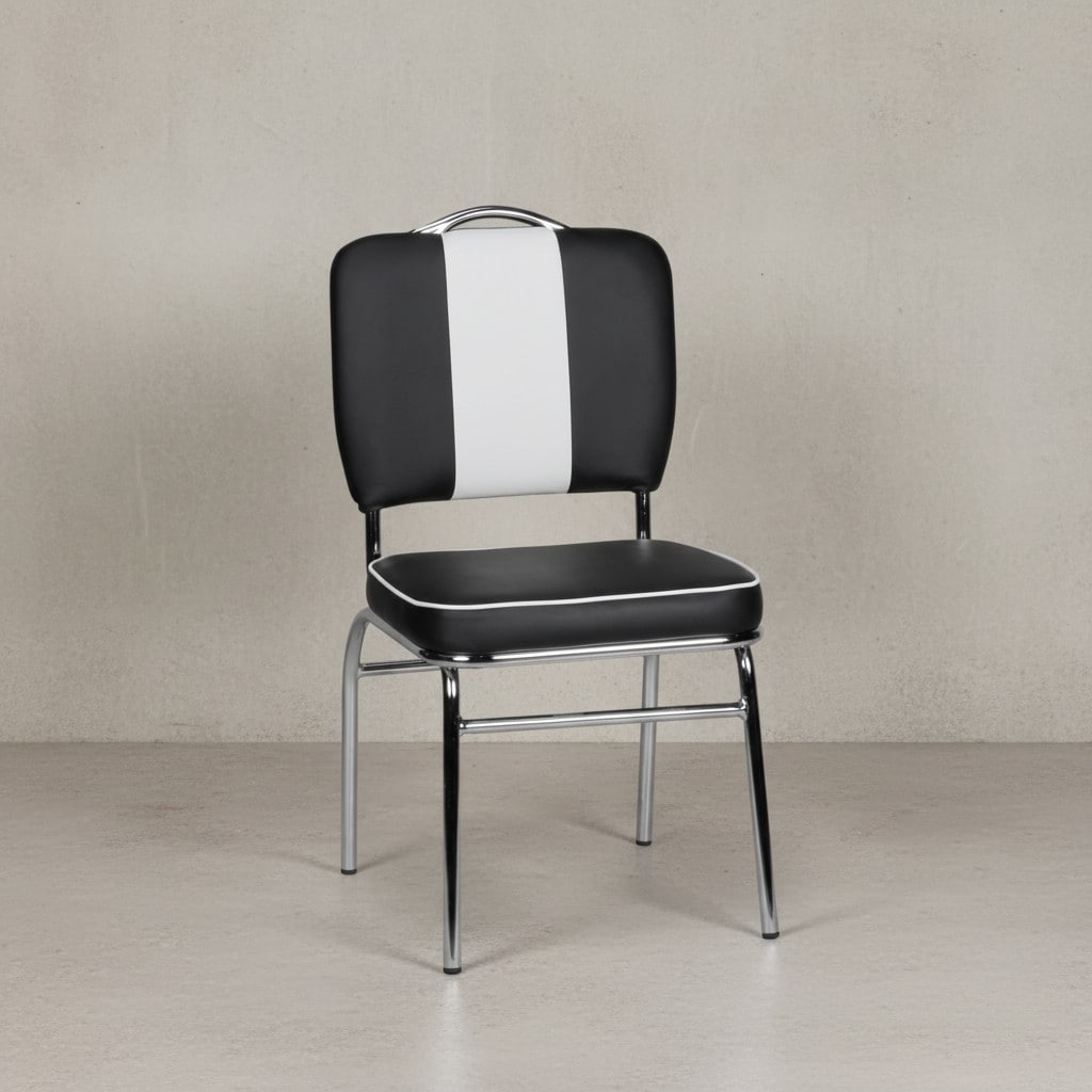 KADIMA DESIGN Retro Esszimmerstuhl, 50er-Jahre Diner Style, bequeme Polsterung, verschiedene Farben