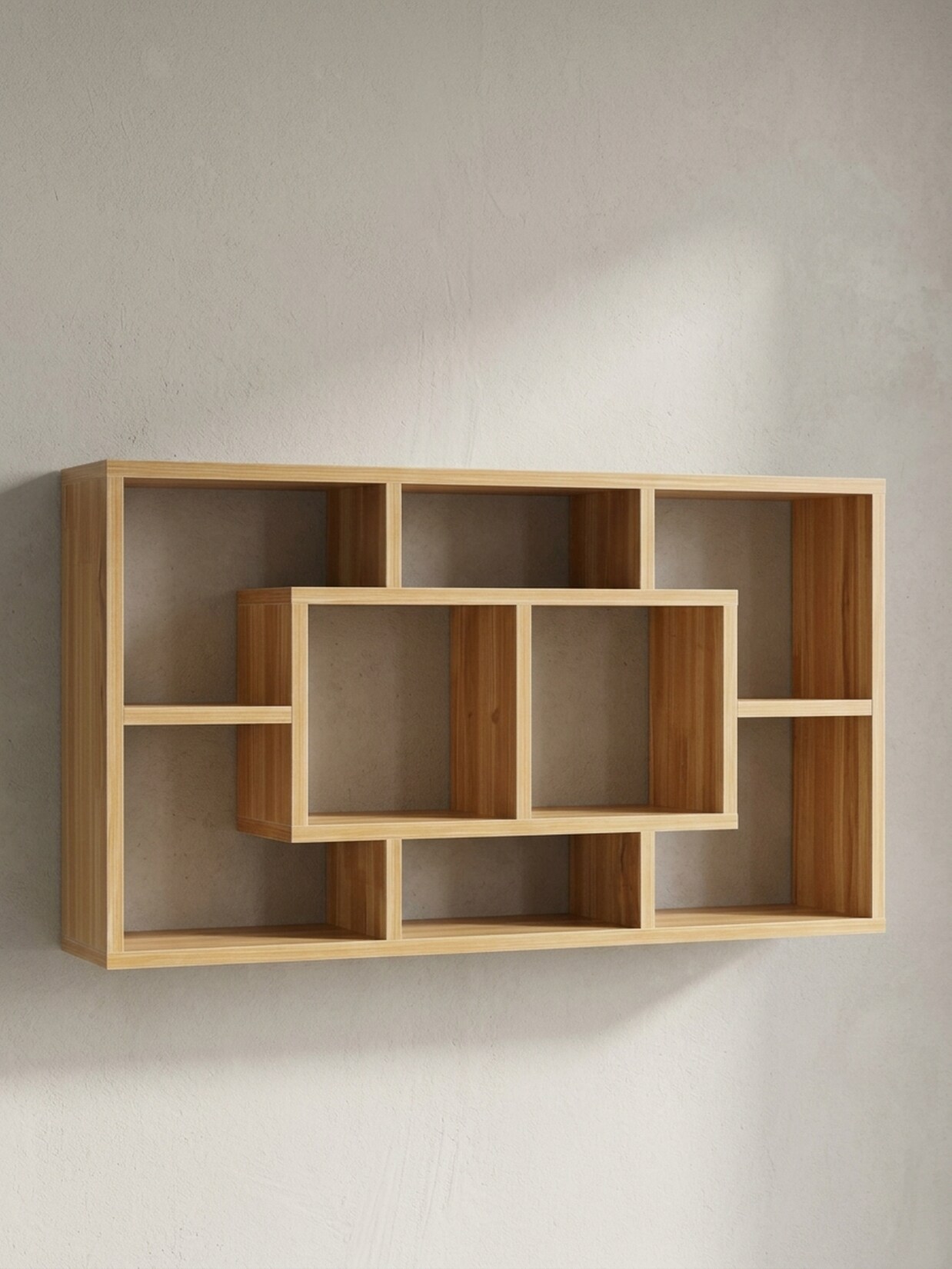 KADIMA DESIGN Wandregal RUR: Modernes Design, MDF, 85x47.5x16 cm, melaminharzbeschichtet