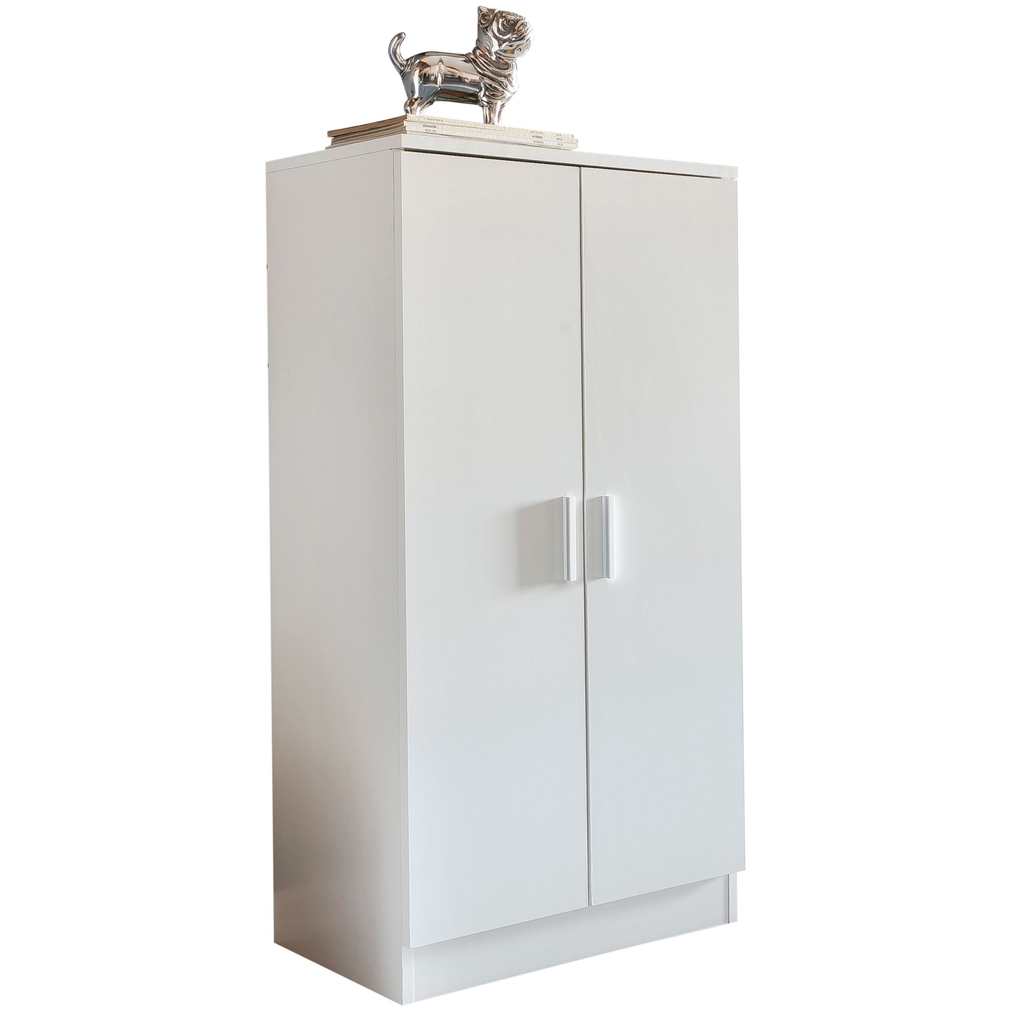 KADIMA DESIGN Moderner Schuhschrank f&uuml;r 14 Paar, kratzfeste Oberfl&auml;che, 2 T&uuml;ren, 2 Schubladen. - Bild 1