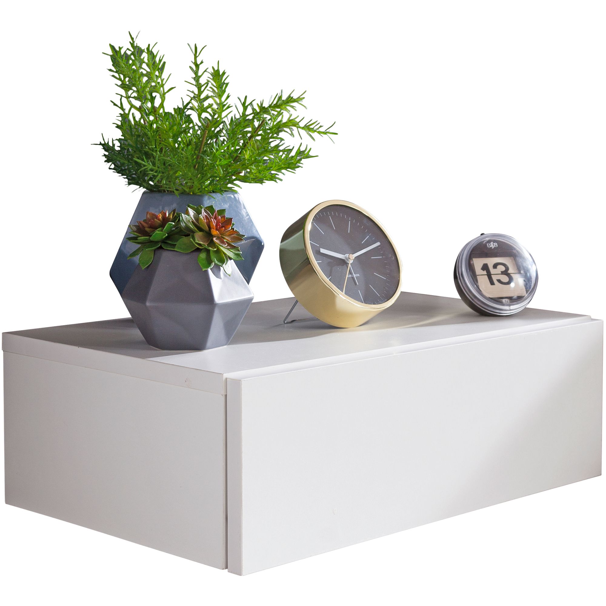 KADIMA DESIGN Nachtkonsole MOLISE: Schlicht, folierte Spanplatte, kratz- und wasserabweisend - Bild 1