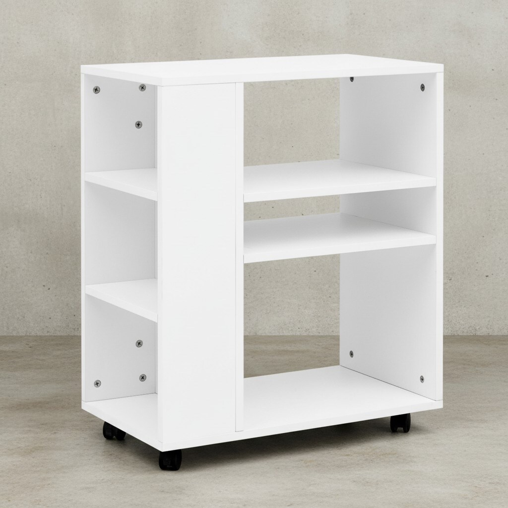 KADIMA DESIGN Regal BRENTA: Elegantes Multifunktionsmöbel, Rollen, Viel Stauraum, Modernes Design