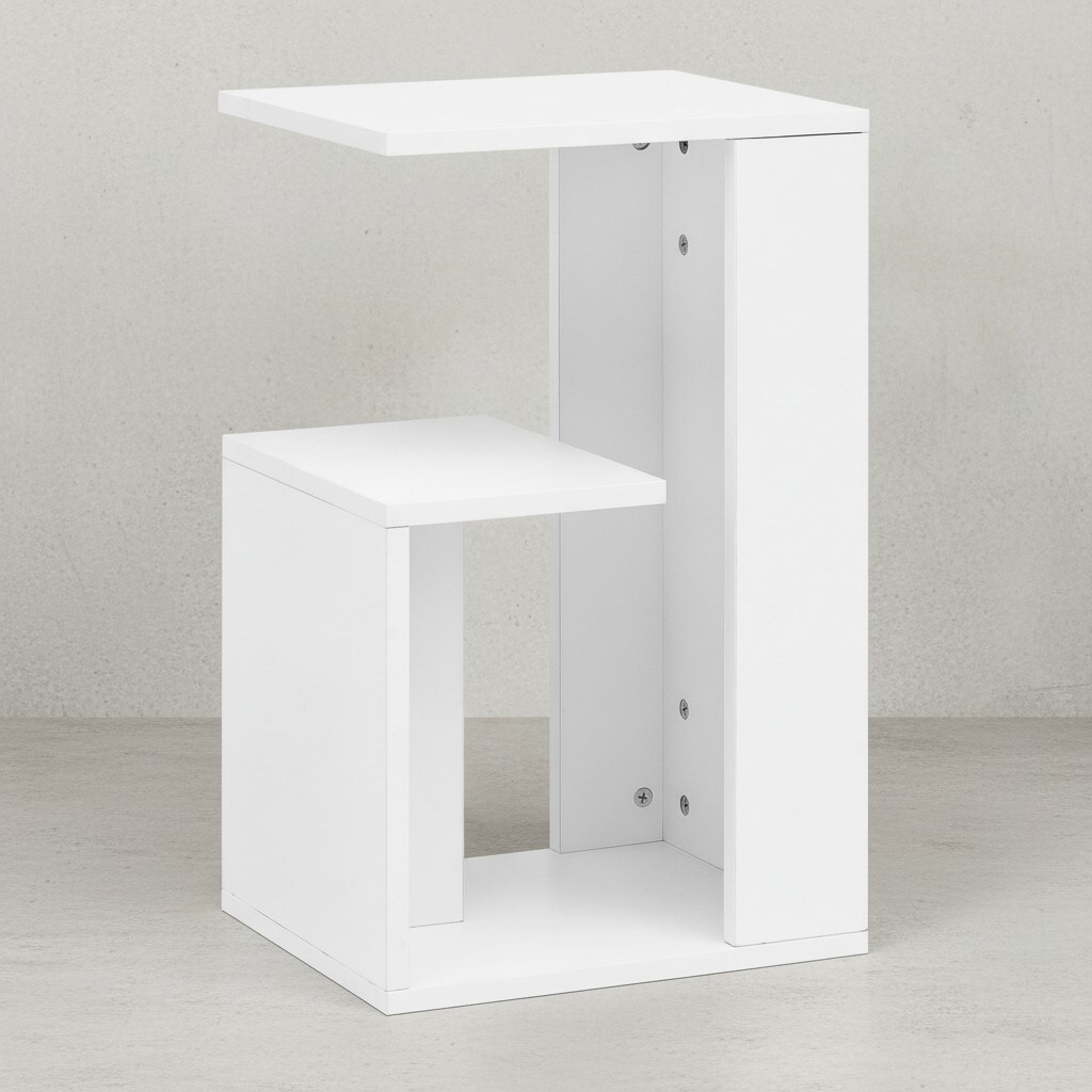 KADIMA DESIGN Beistelltisch BRENTA Holz: 3 Ablagen, 35x61x30 cm, Melaminharzbeschichtung - Bild 1