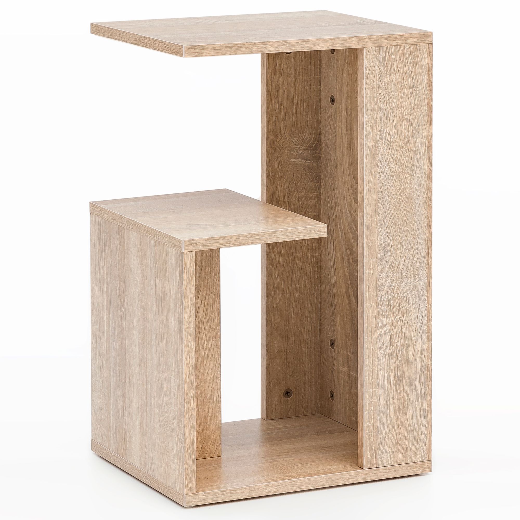 KADIMA DESIGN Beistelltisch BRENTA Holz: 3 Ablagen, 35x61x30 cm, Melaminharzbeschichtung - Bild 1