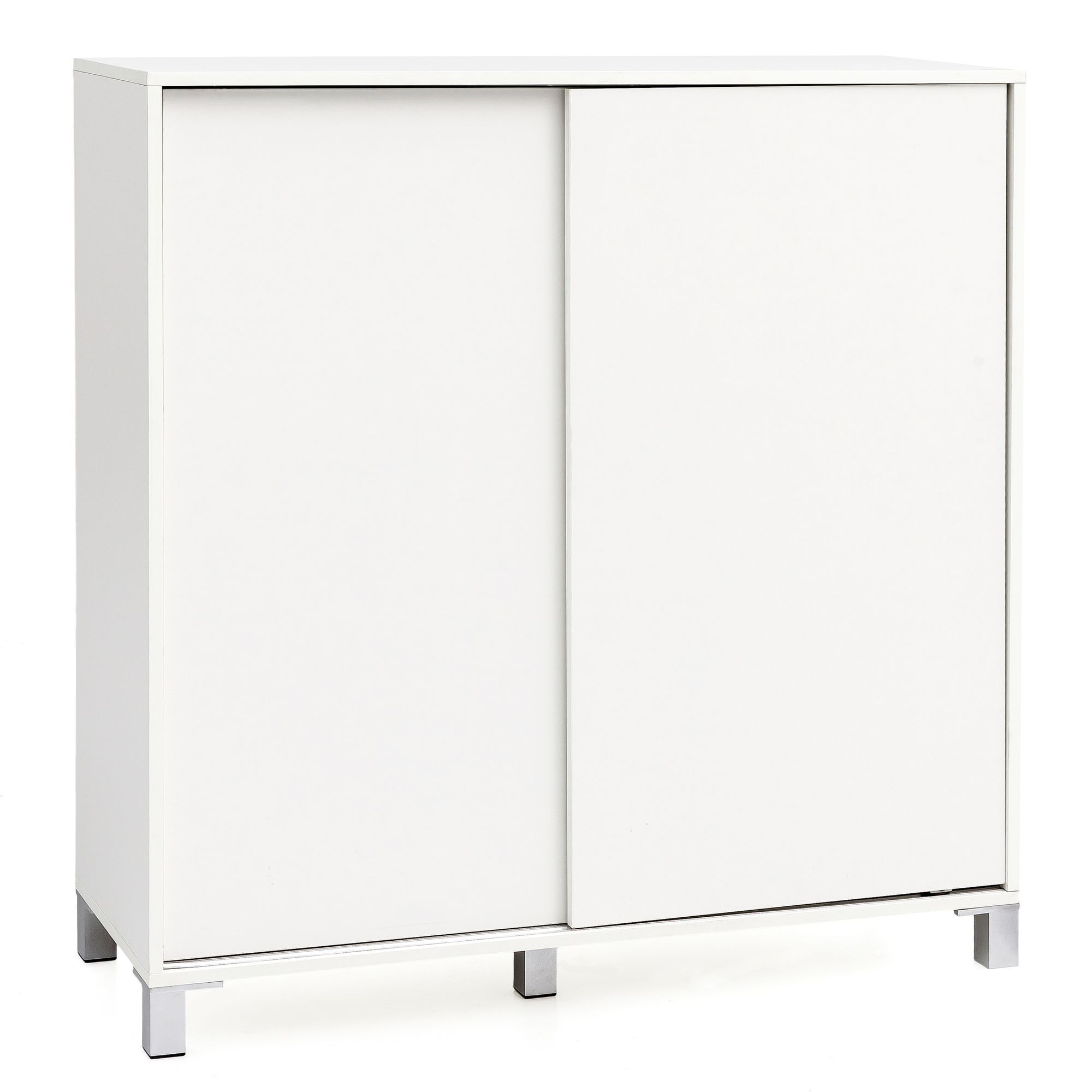 KADIMA DESIGN Schuhschrank FULDA: 20 Paar Schuhe, moderne Ablagef&auml;cher, Schiebet&uuml;ren, kratzfest, Melaminharz, Sonoma-Farbe, Anti-Rutsch-Noppen. - Bild 1