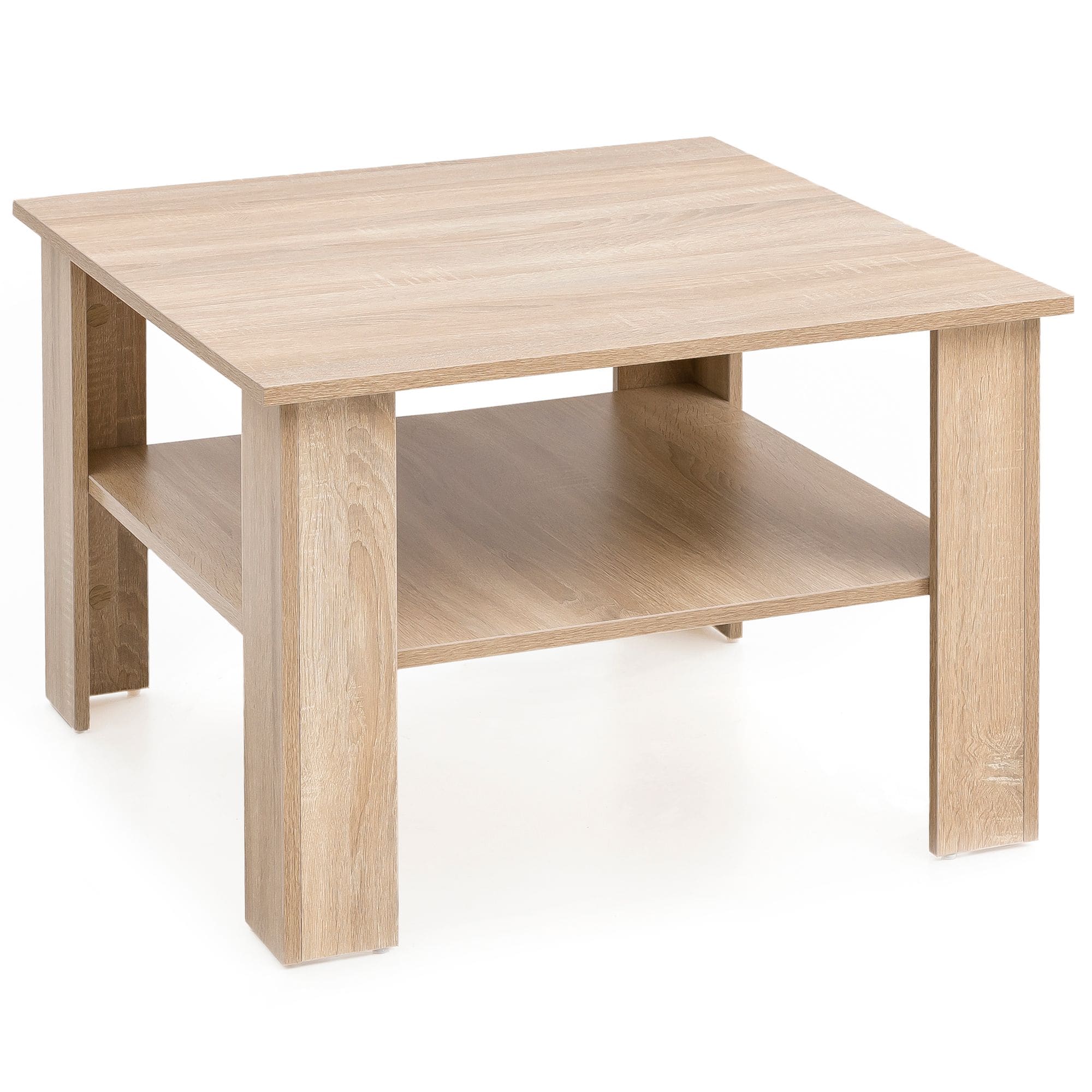 KADIMA DESIGN Couchtisch NIDDA Holz: Sonoma Eiche, Melaminharzbeschichtung, kratzfest, Ablagefl&auml;che, 60 kg Belastbarkeit. - Bild 1
