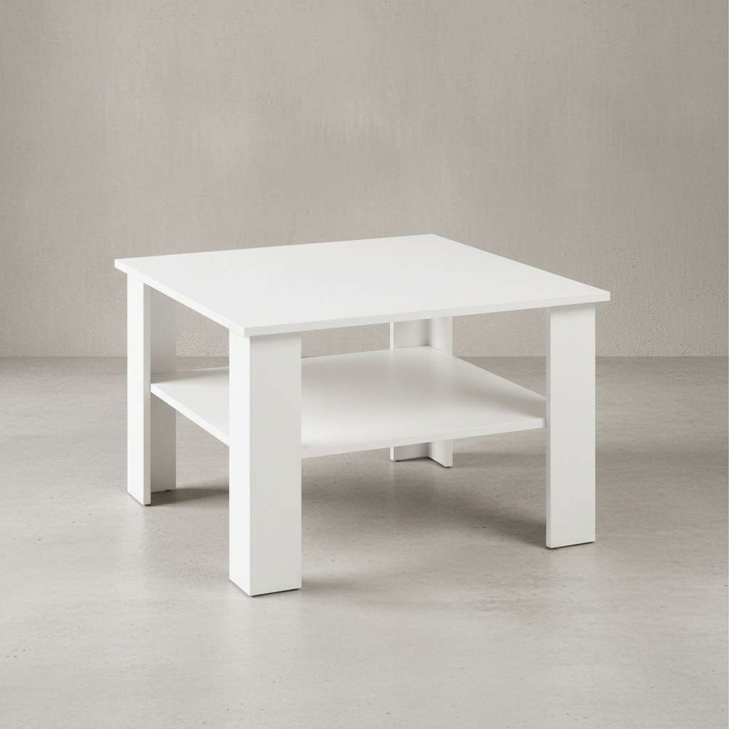KADIMA DESIGN Couchtisch NIDDA Holz: Sonoma Eiche, Melaminharzbeschichtung, kratzfest, Ablagefläche, 60 kg Belastbarkeit.