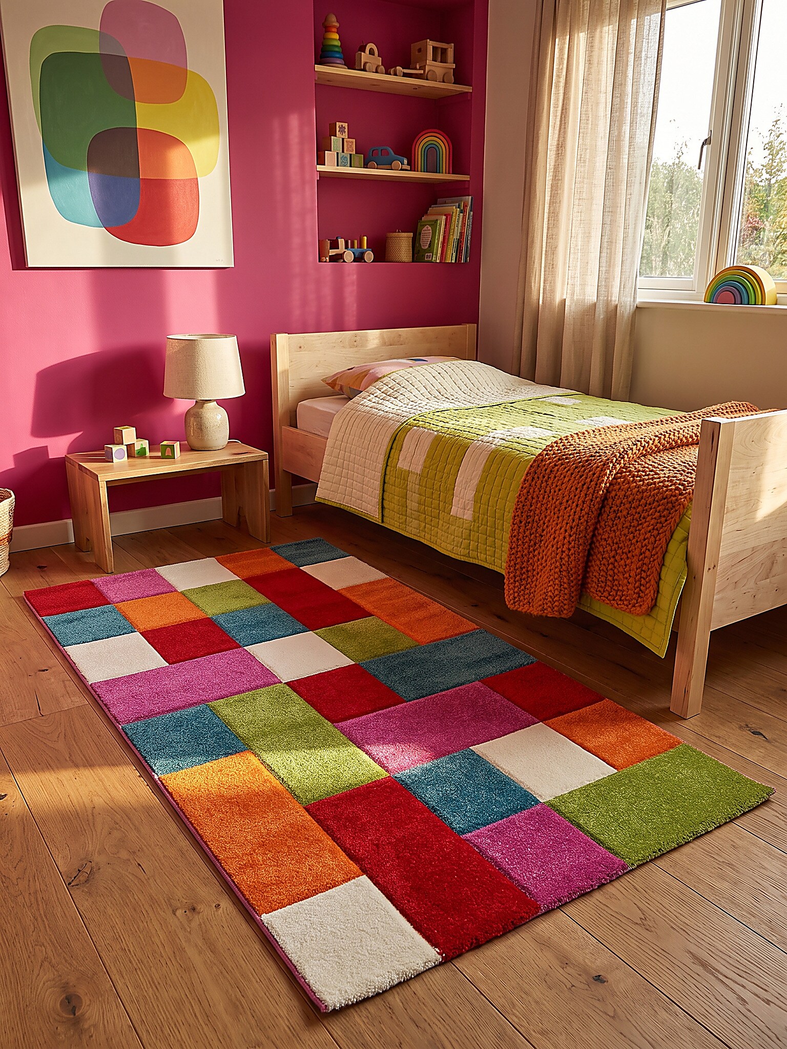 Kinderteppich Pflegeleicht Mehrfarbig 80x150 cm - CASOLA | Kadima - Bild 1