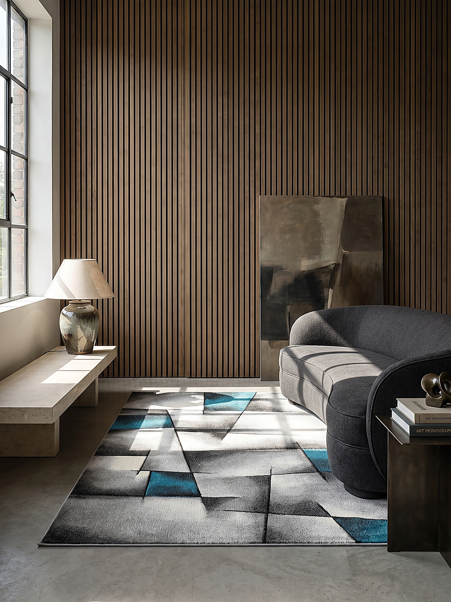Teppich Polypropylen T&uuml;rkis 160x230 cm - BIENO | Kadima Design - Bild 1