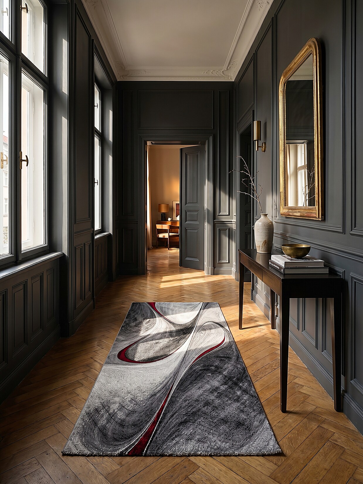 Läufer Polypropylen Rot 80x150 cm - BIENO Kadima Design