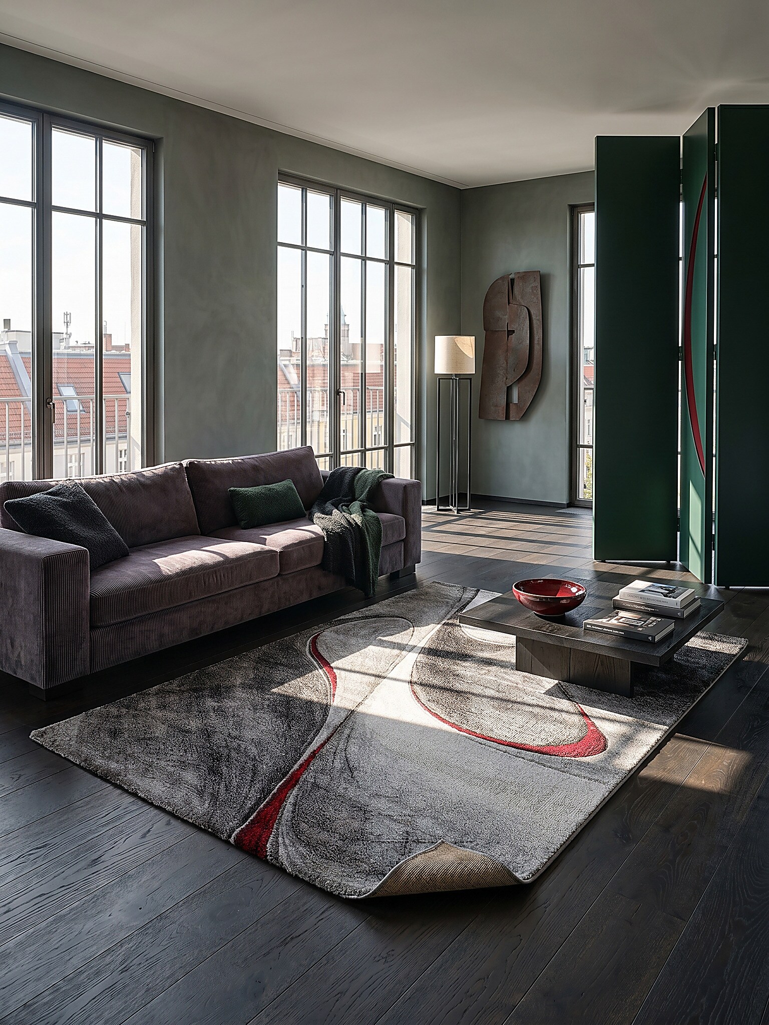 Teppich Polypropylen Rot 200x290 cm - BIENO | Kadima Design - Bild 1